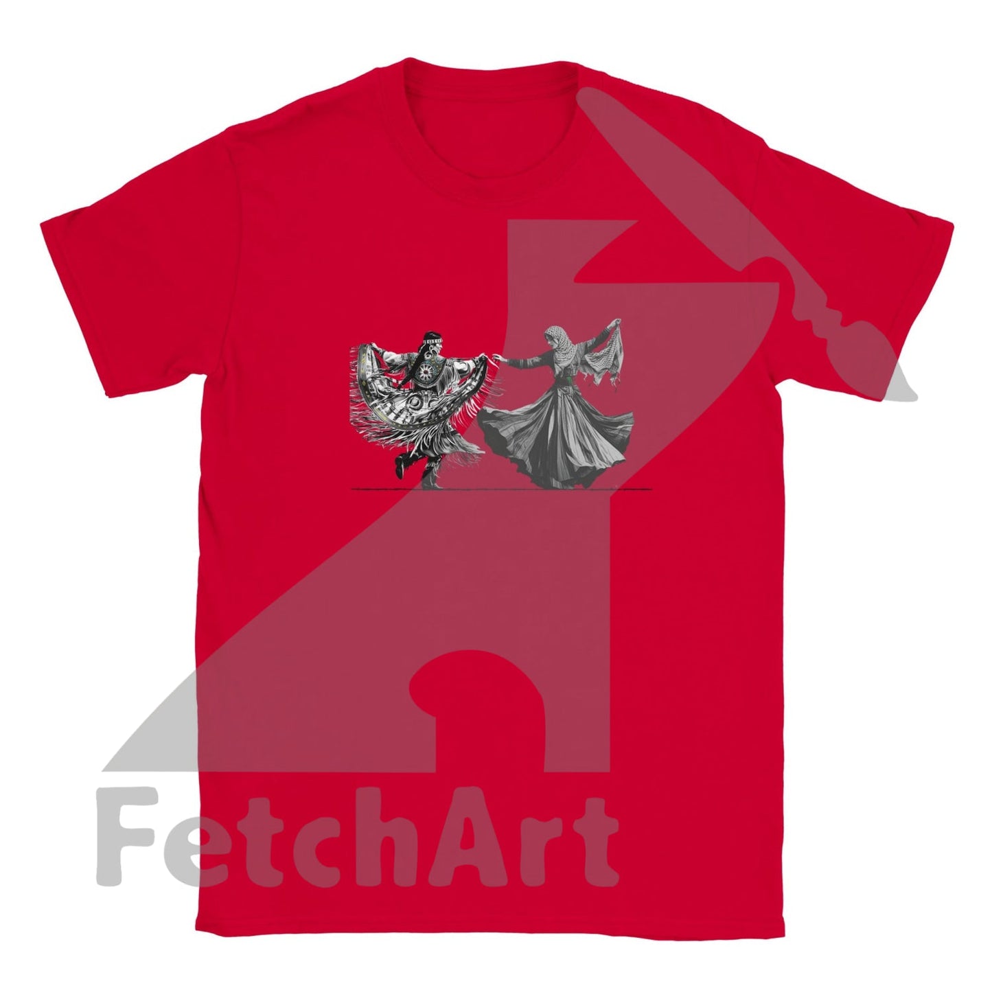 Classic Kids Crewneck T-shirt-Women-Freedom Dance - Fetch Art