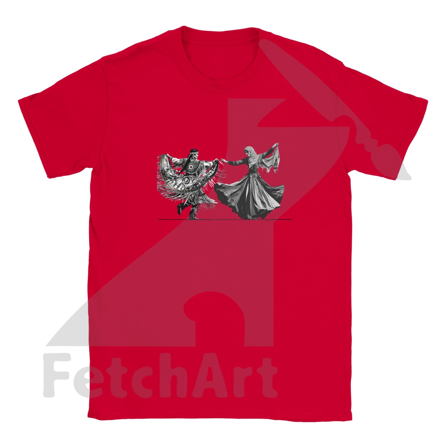 Classic Kids Crewneck T-shirt-Women-Freedom Dance - Fetch Art