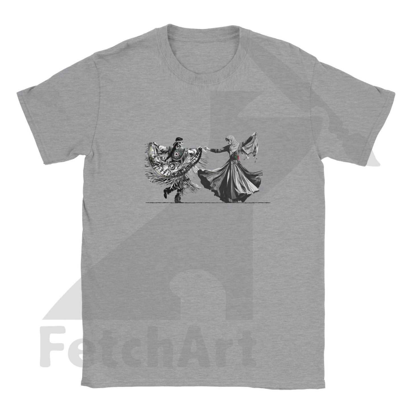 Classic Kids Crewneck T-shirt-Women-Freedom Dance - Fetch Art