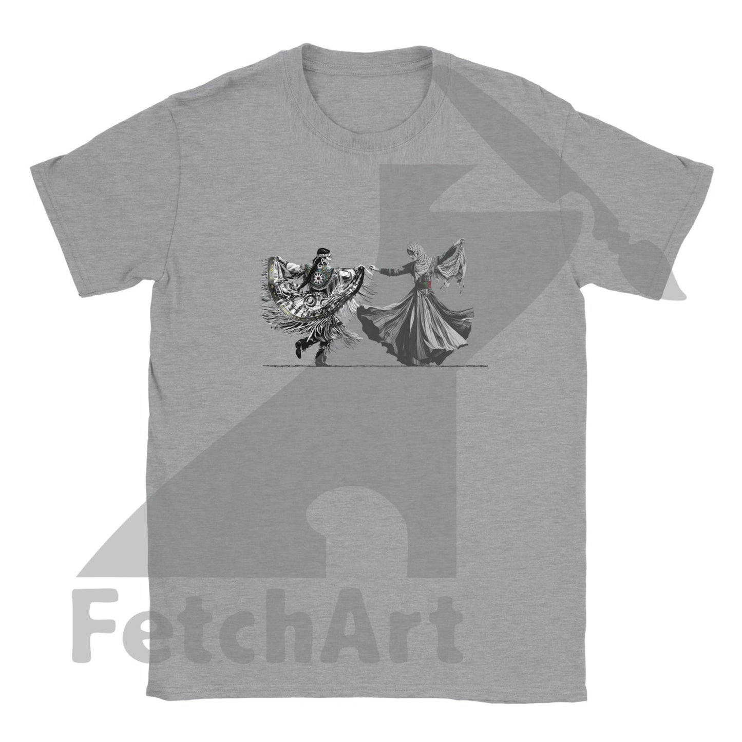 Classic Kids Crewneck T-shirt-Women-Freedom Dance - Fetch Art