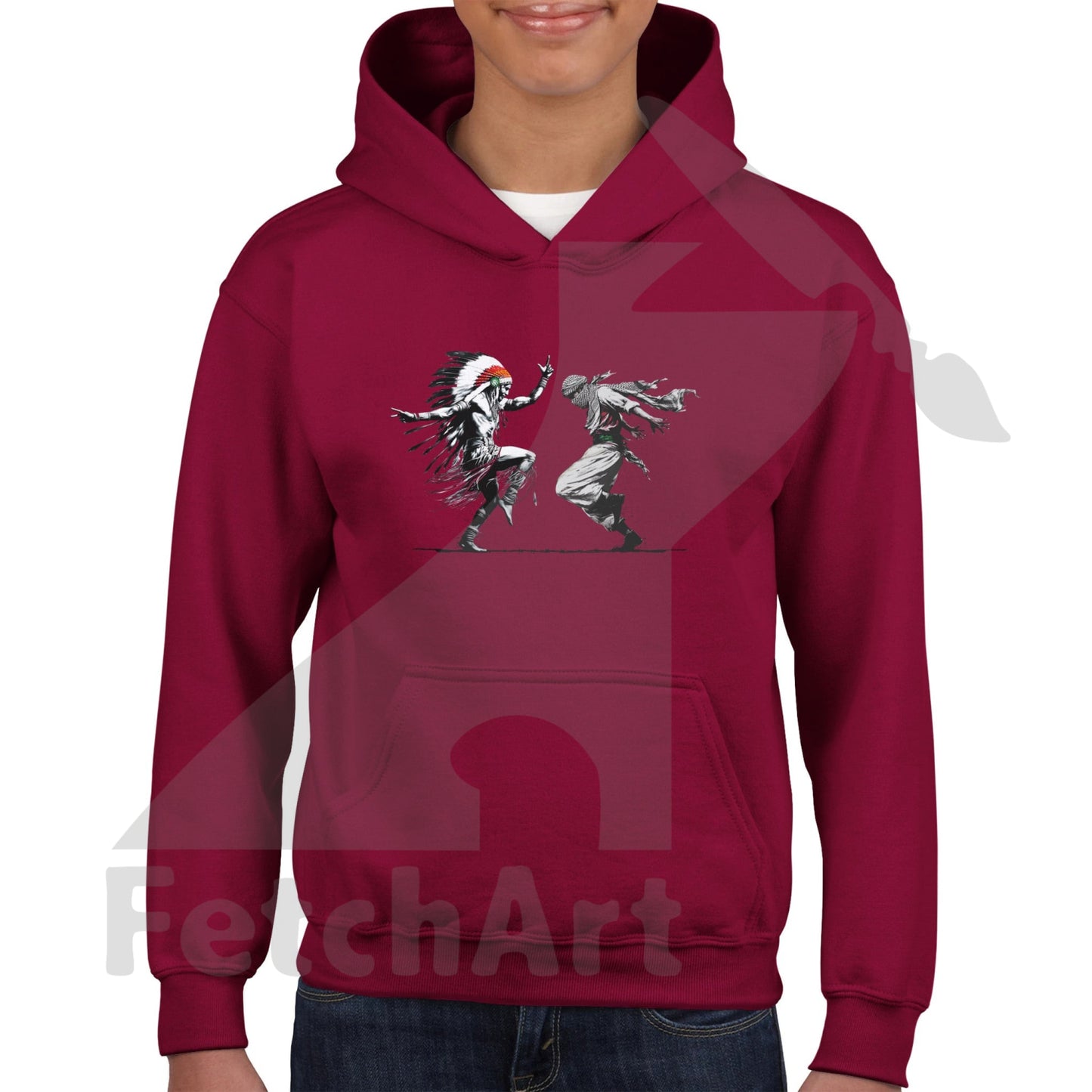 Classic Kids Pullover Hoodie-Men-Freedom Dance - Fetch Art