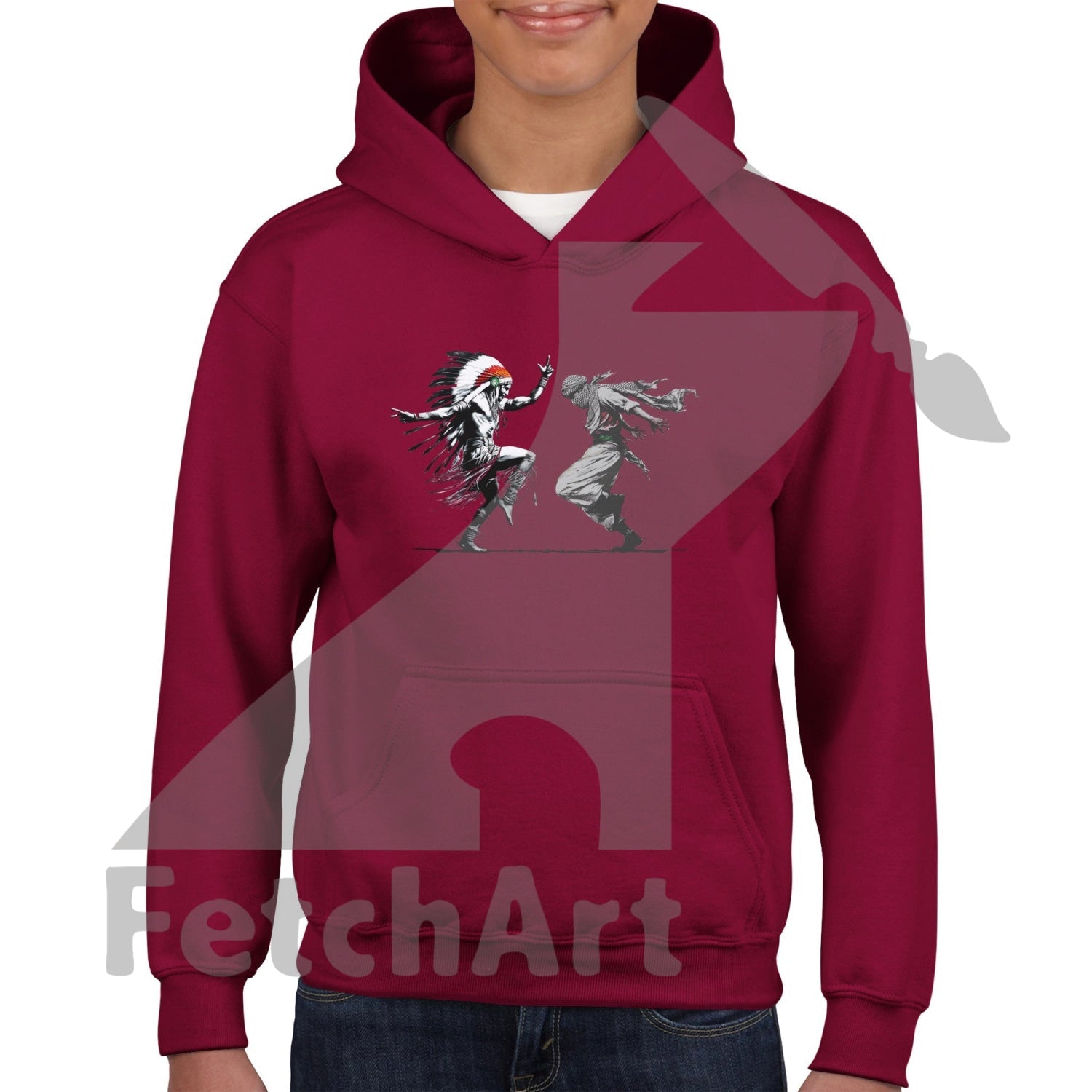 Classic Kids Pullover Hoodie-Men-Freedom Dance - Fetch Art