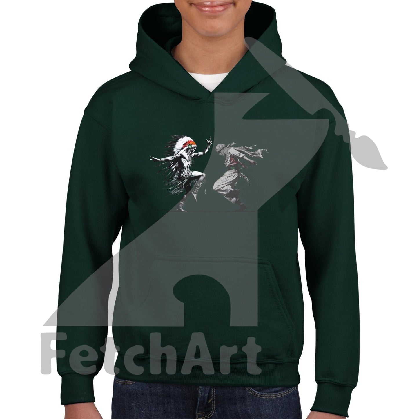 Classic Kids Pullover Hoodie-Men-Freedom Dance - Fetch Art