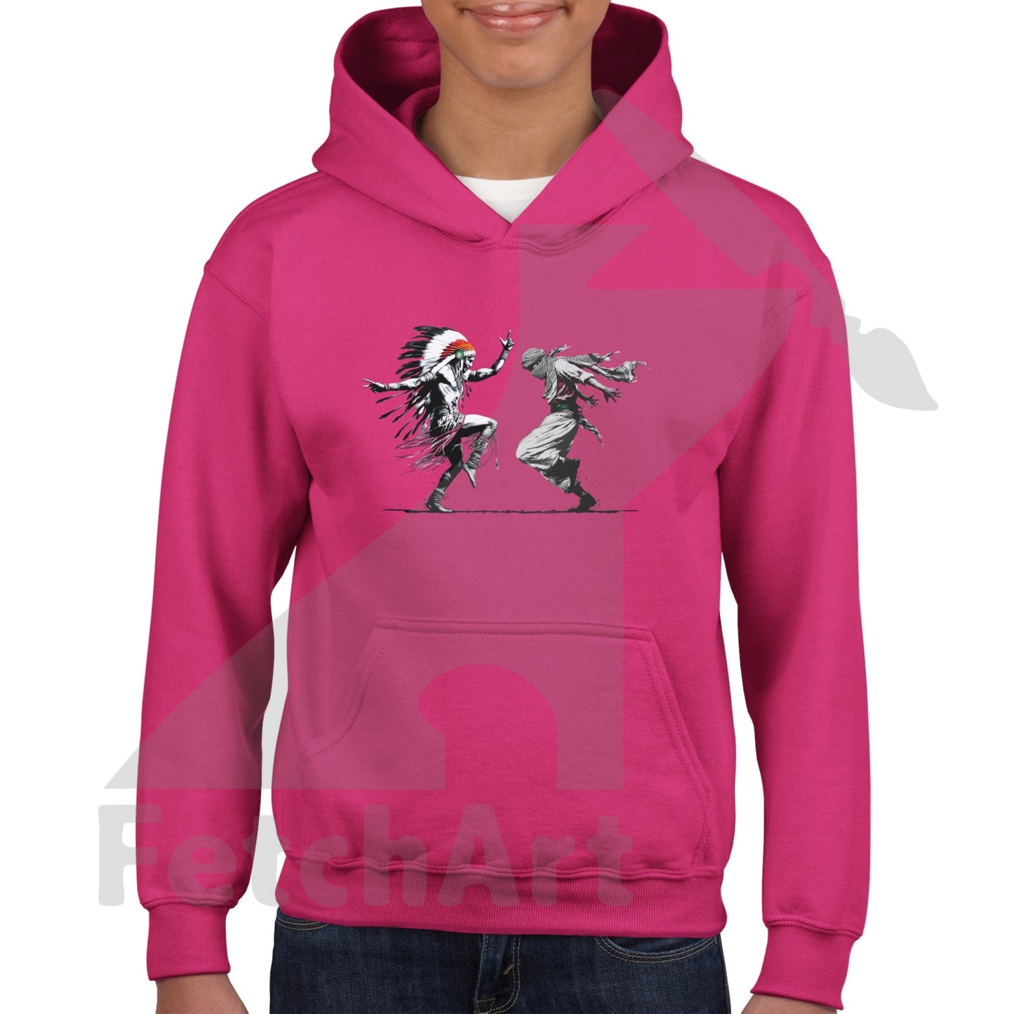 Classic Kids Pullover Hoodie-Men-Freedom Dance - Fetch Art