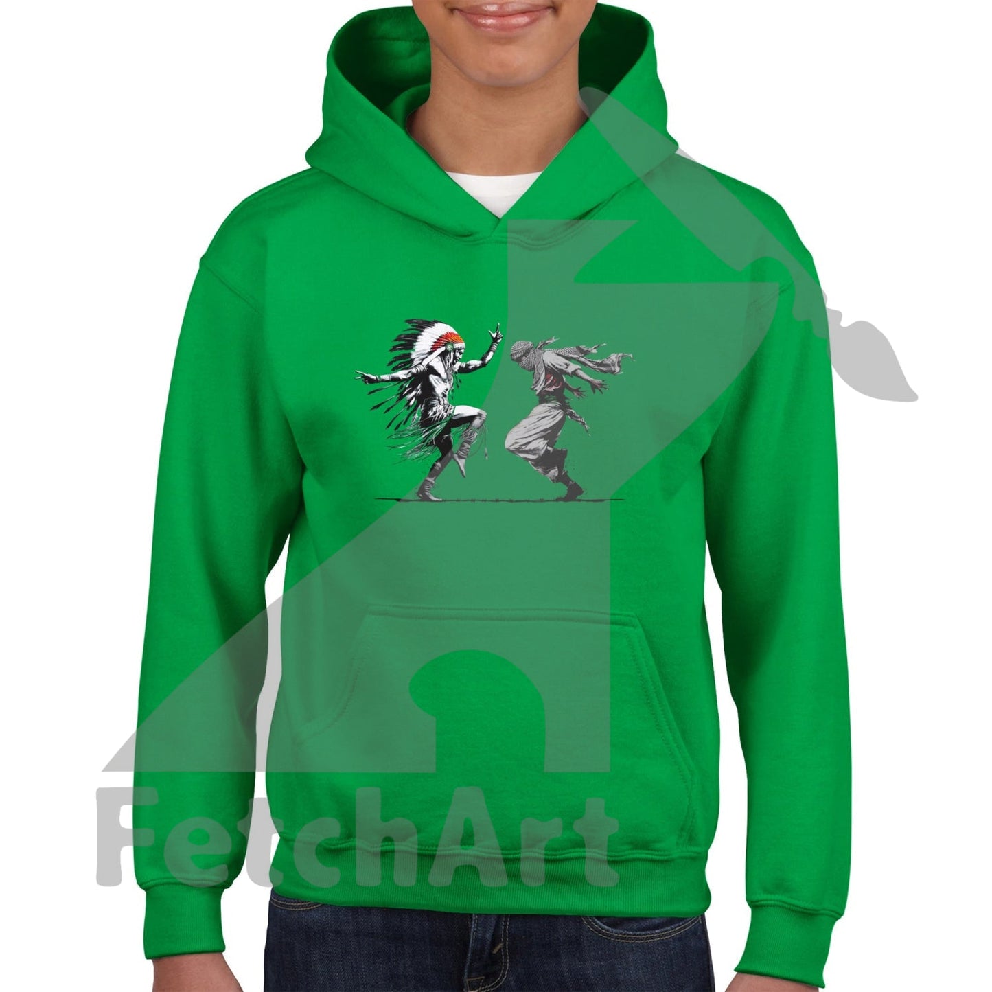 Classic Kids Pullover Hoodie-Men-Freedom Dance - Fetch Art
