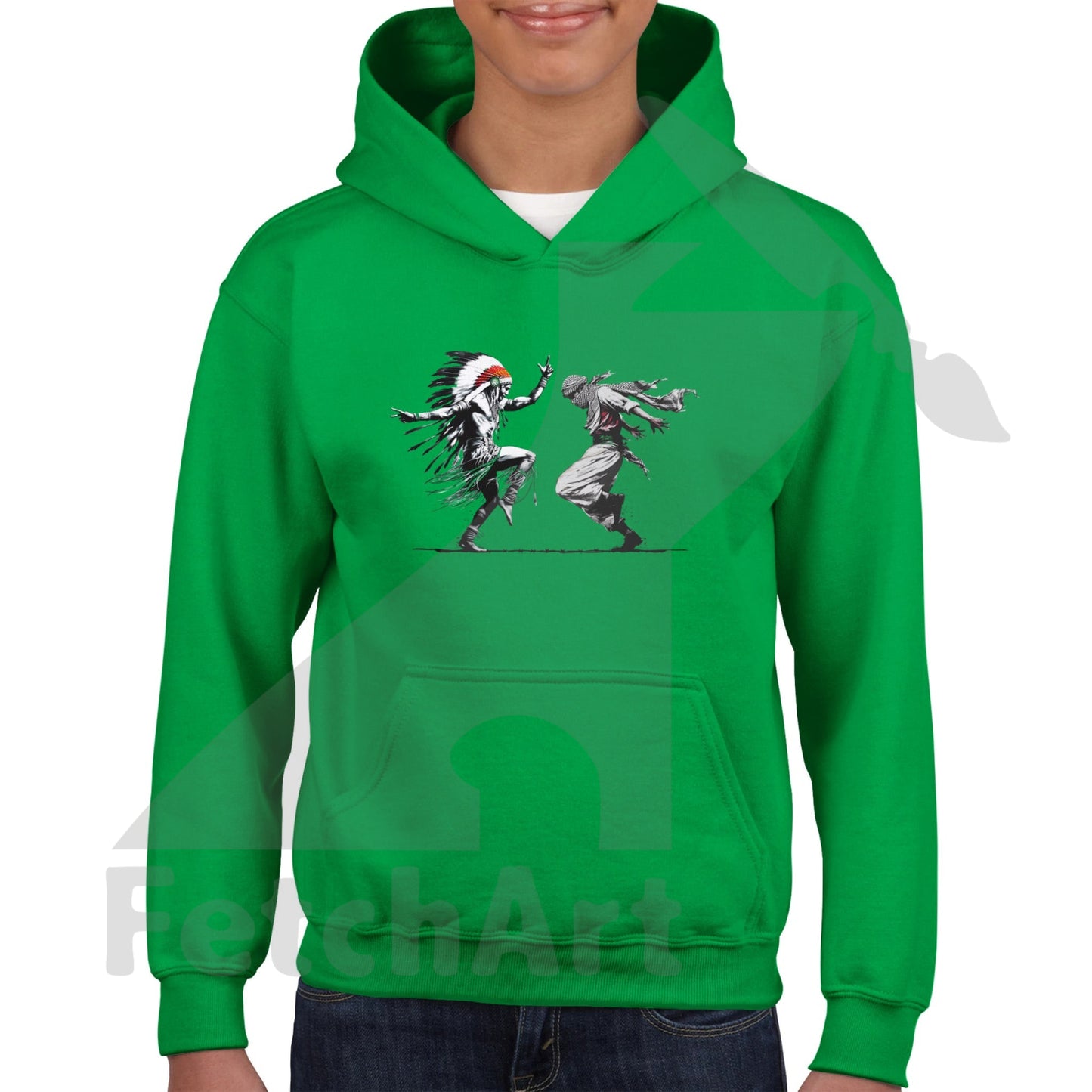 Classic Kids Pullover Hoodie-Men-Freedom Dance - Fetch Art