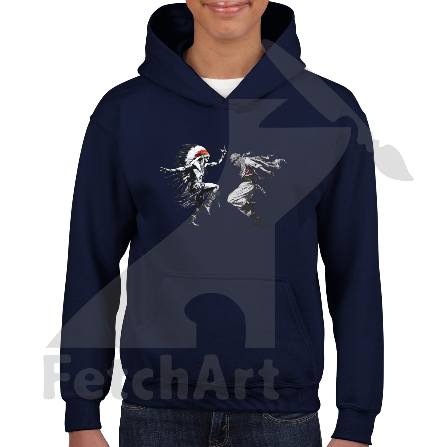 Classic Kids Pullover Hoodie-Men-Freedom Dance - Fetch Art