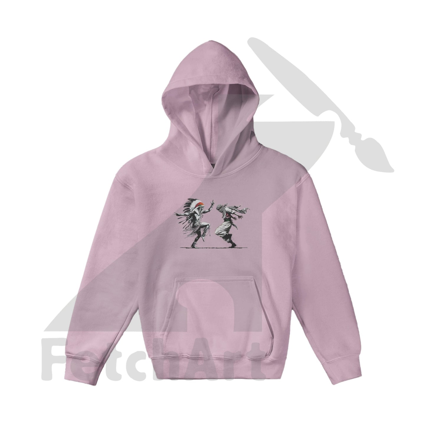 Classic Kids Pullover Hoodie-Men-Freedom Dance - Fetch Art