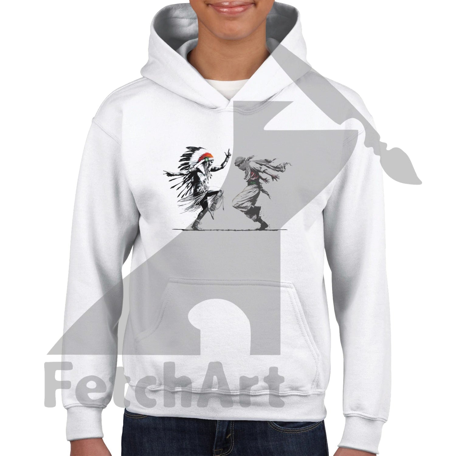 Classic Kids Pullover Hoodie-Men-Freedom Dance - Fetch Art