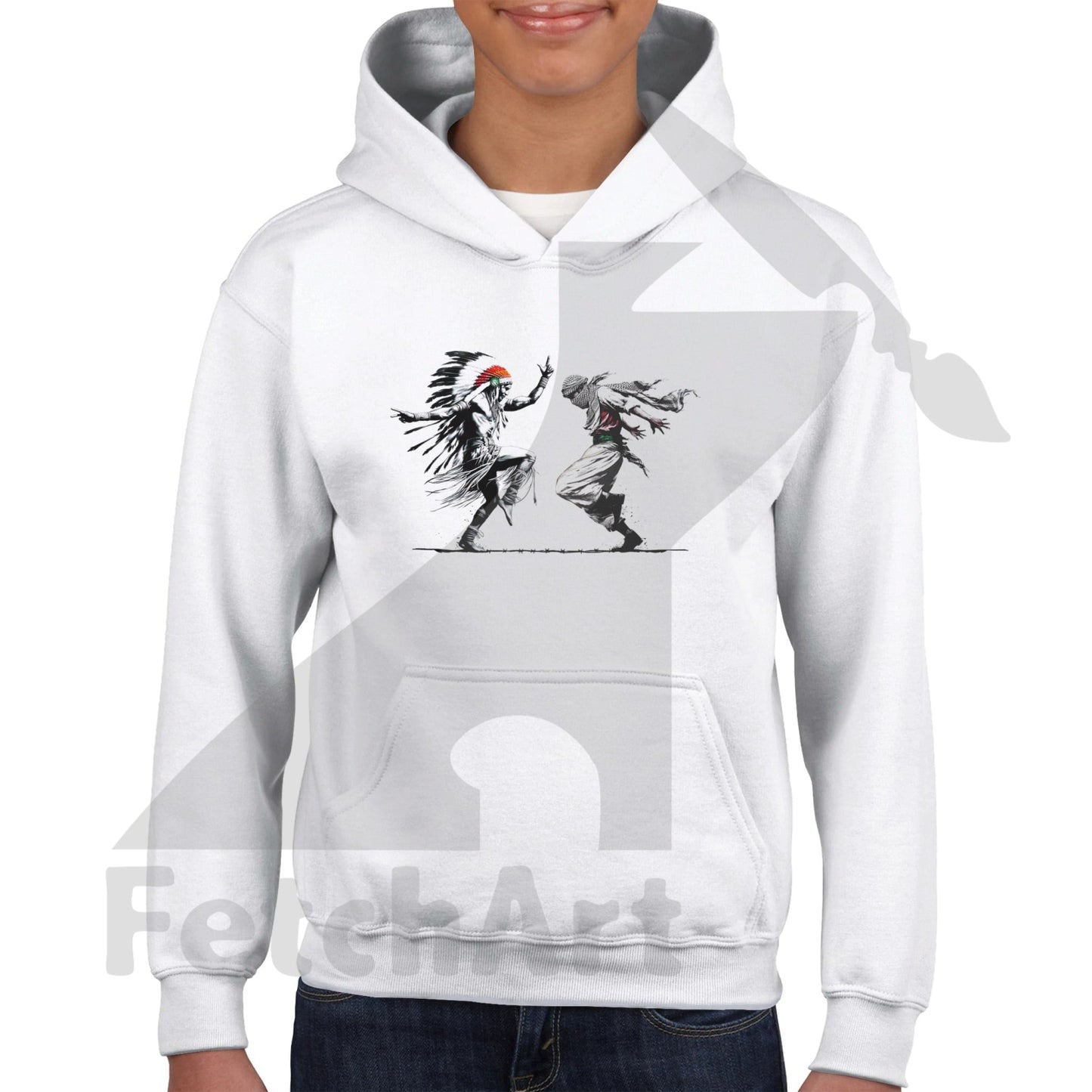 Classic Kids Pullover Hoodie-Men-Freedom Dance - Fetch Art