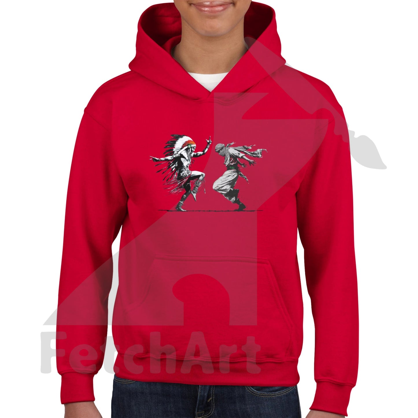 Classic Kids Pullover Hoodie-Men-Freedom Dance - Fetch Art