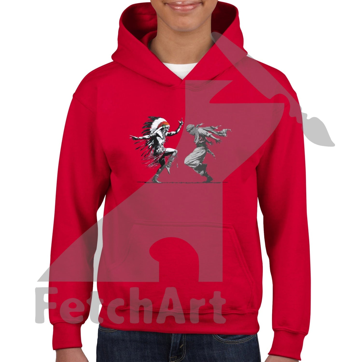 Classic Kids Pullover Hoodie-Men-Freedom Dance - Fetch Art