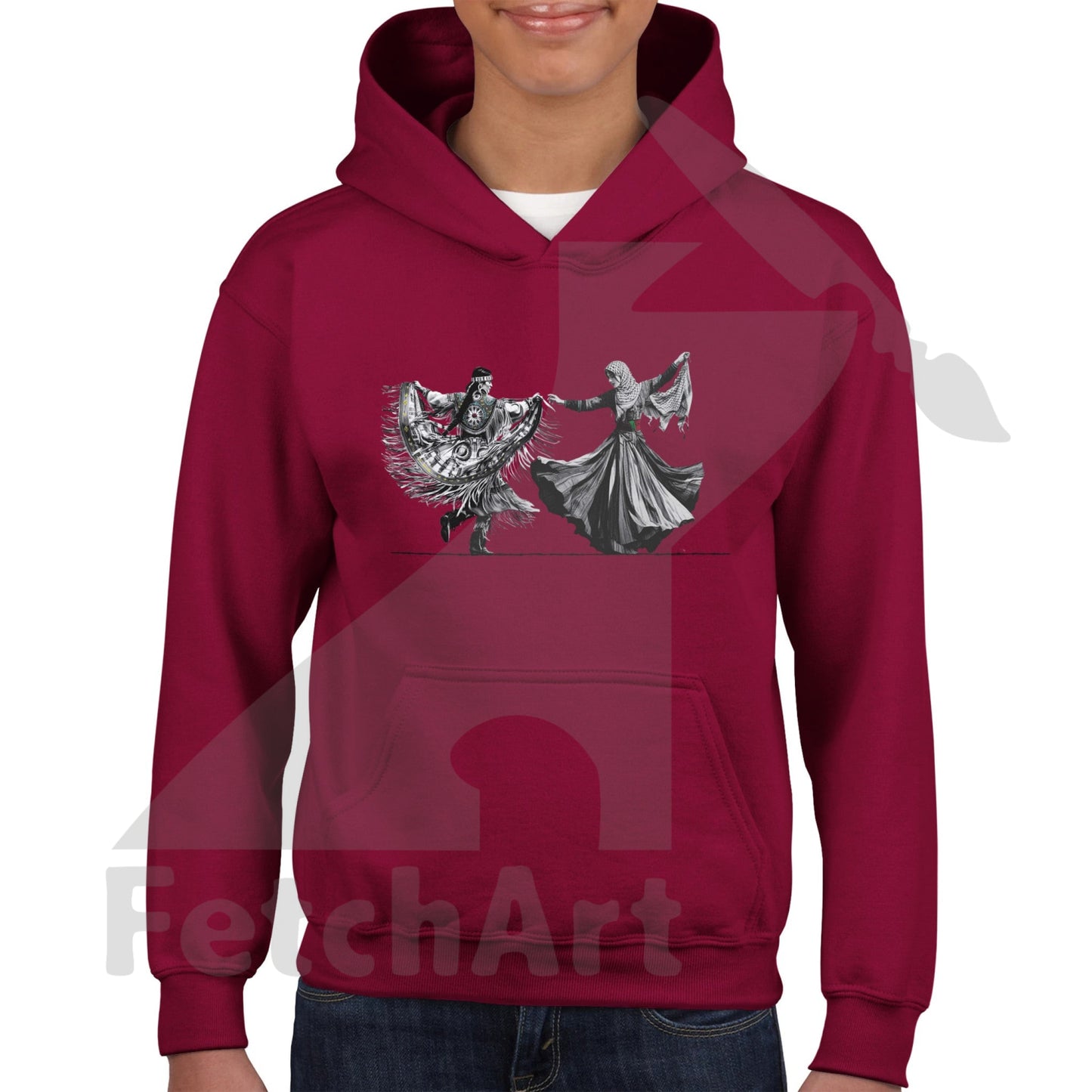 Classic Kids Pullover Hoodie-Women-Freedom Dance - Fetch Art