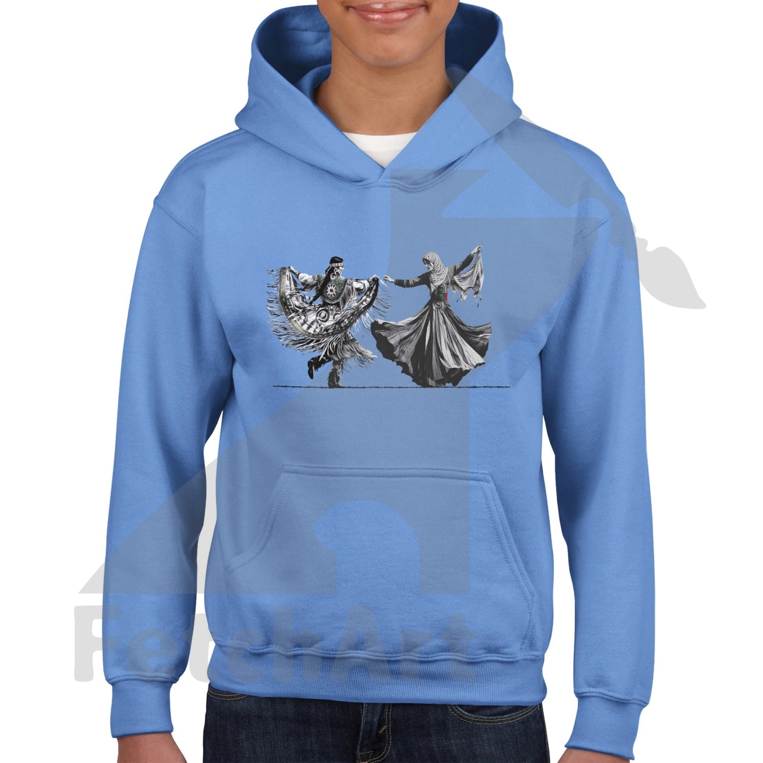 Classic Kids Pullover Hoodie-Women-Freedom Dance - Fetch Art