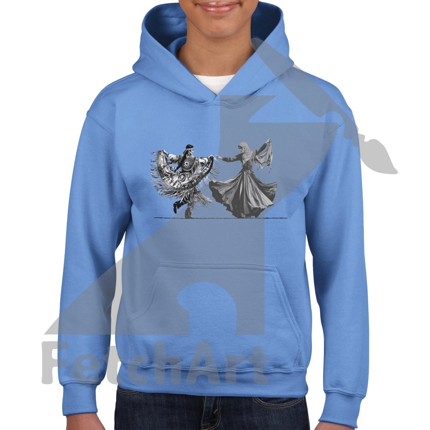 Classic Kids Pullover Hoodie-Women-Freedom Dance - Fetch Art
