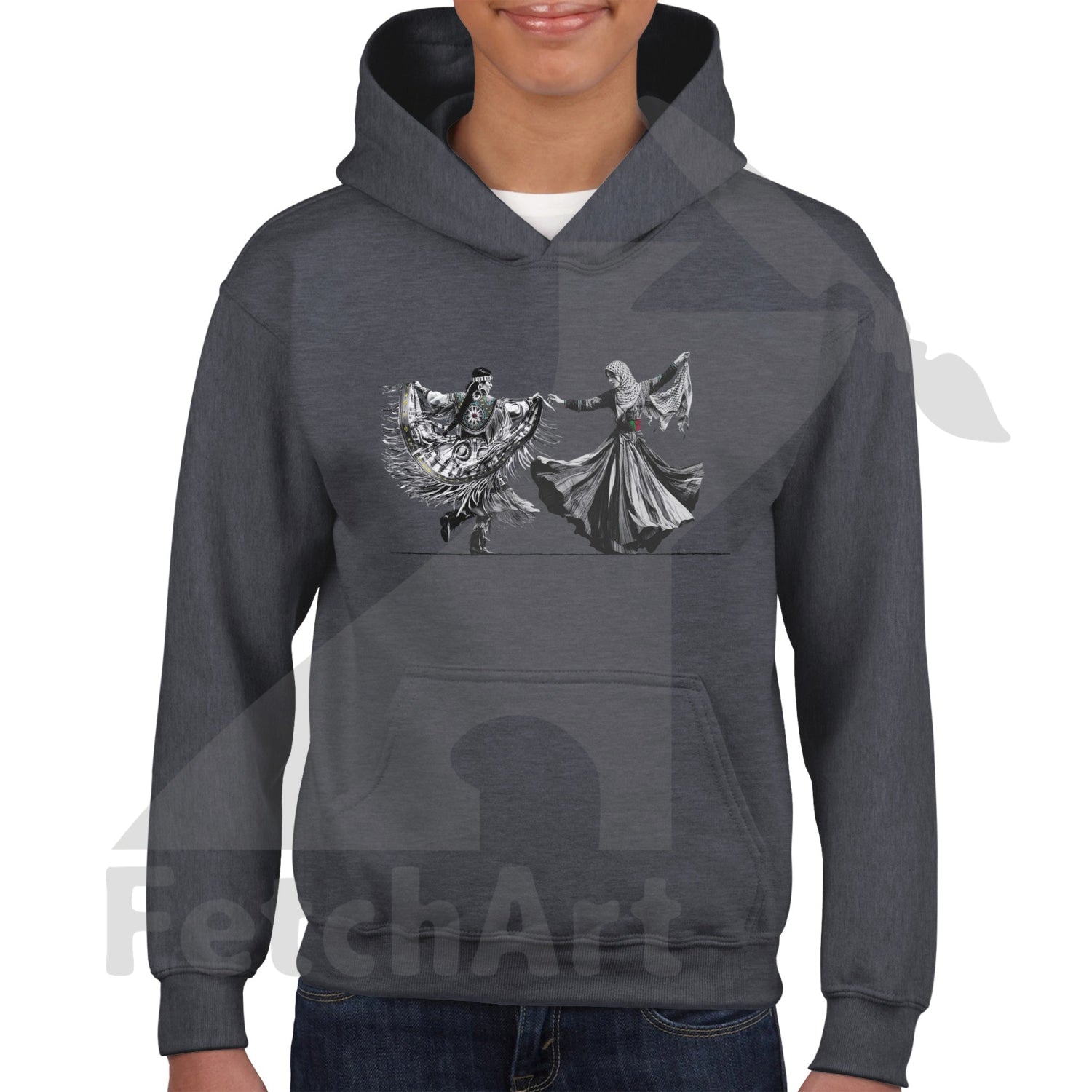 Classic Kids Pullover Hoodie-Women-Freedom Dance - Fetch Art