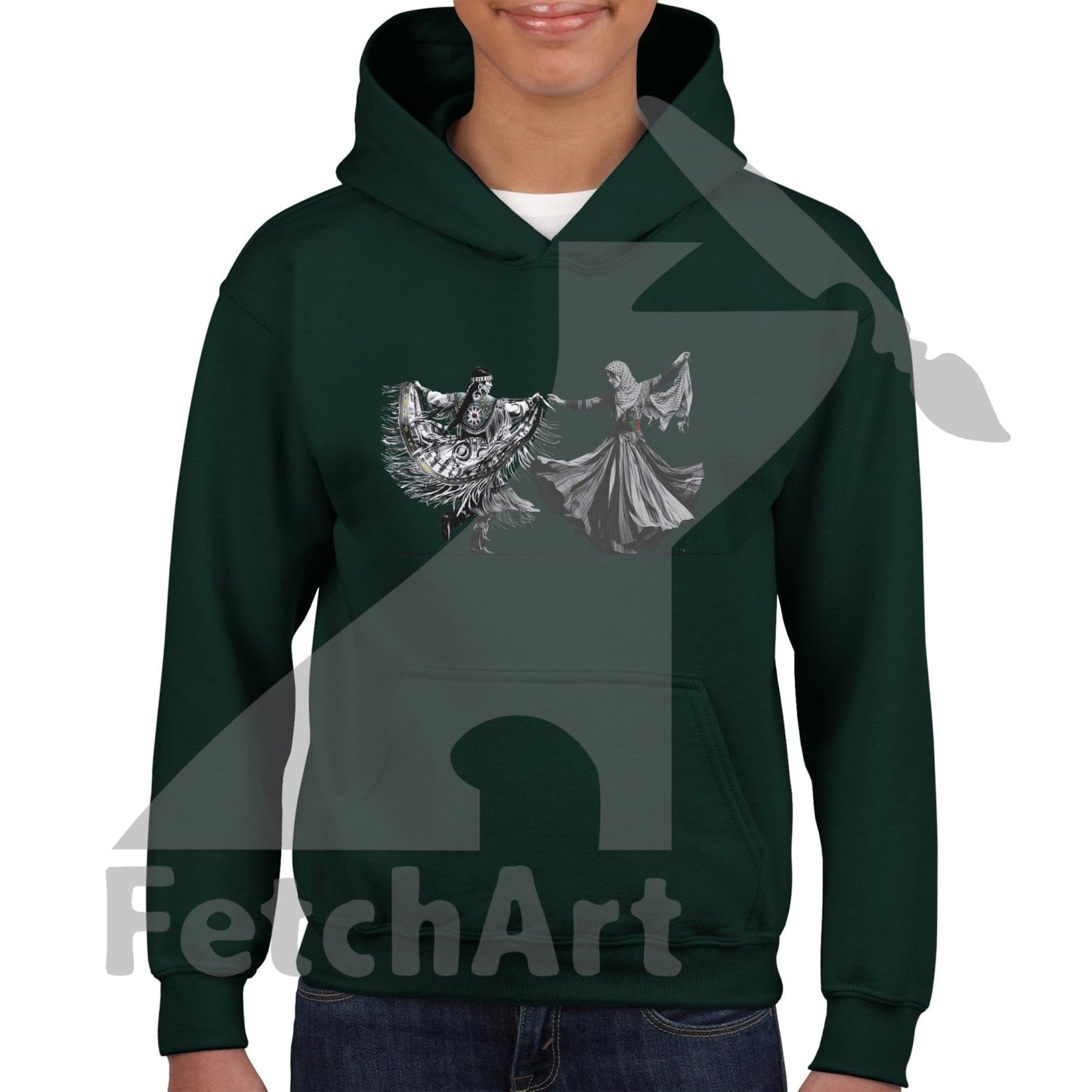 Classic Kids Pullover Hoodie-Women-Freedom Dance - Fetch Art