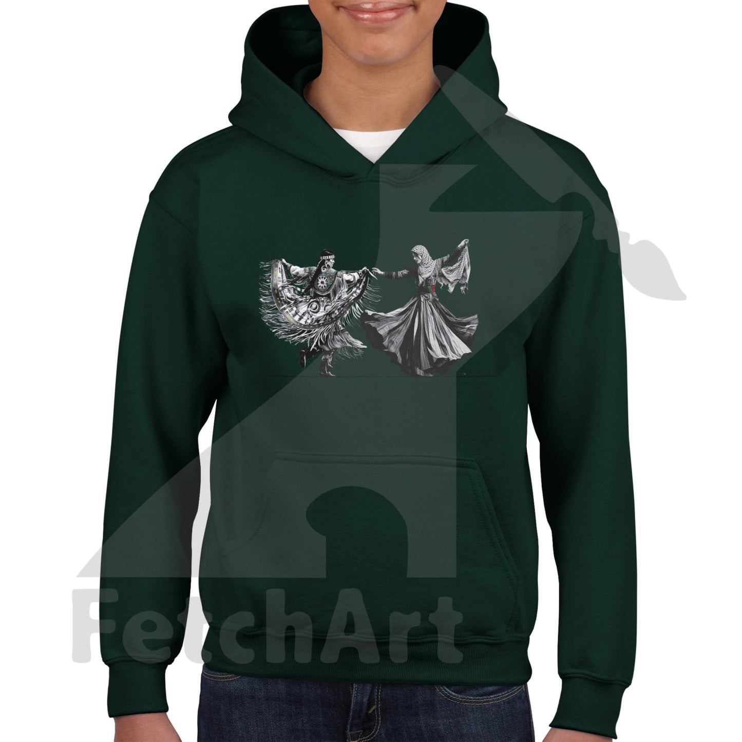 Classic Kids Pullover Hoodie-Women-Freedom Dance - Fetch Art