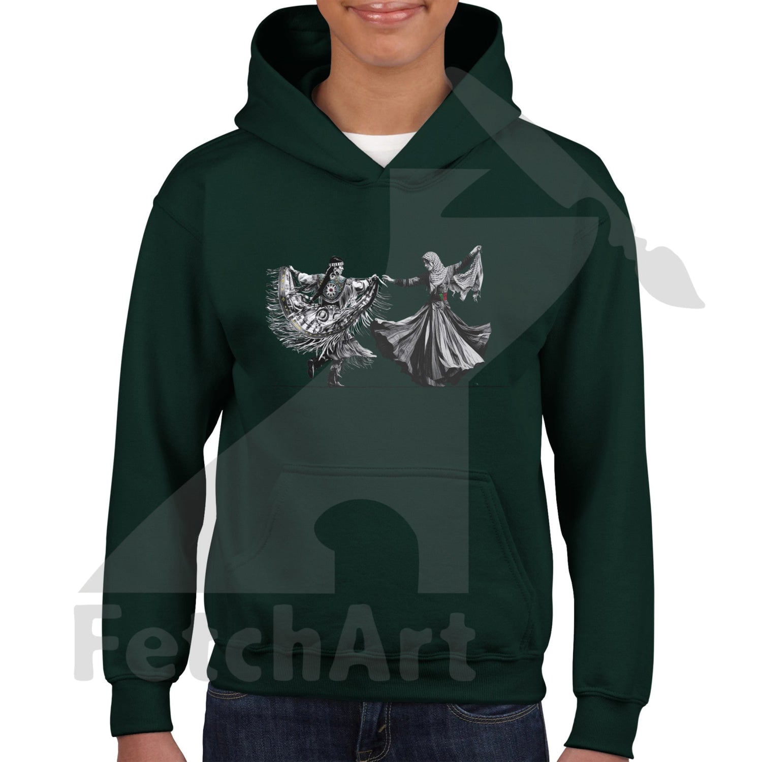 Classic Kids Pullover Hoodie-Women-Freedom Dance - Fetch Art