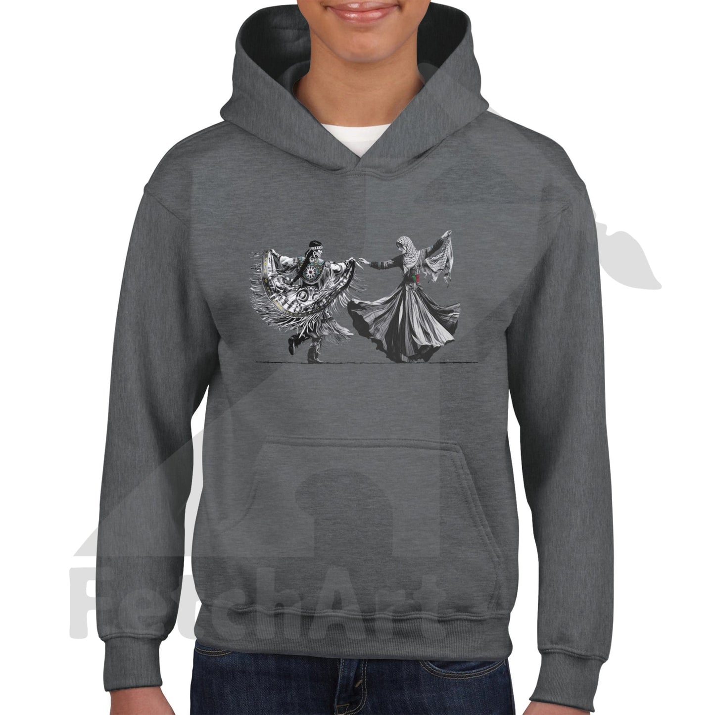 Classic Kids Pullover Hoodie-Women-Freedom Dance - Fetch Art