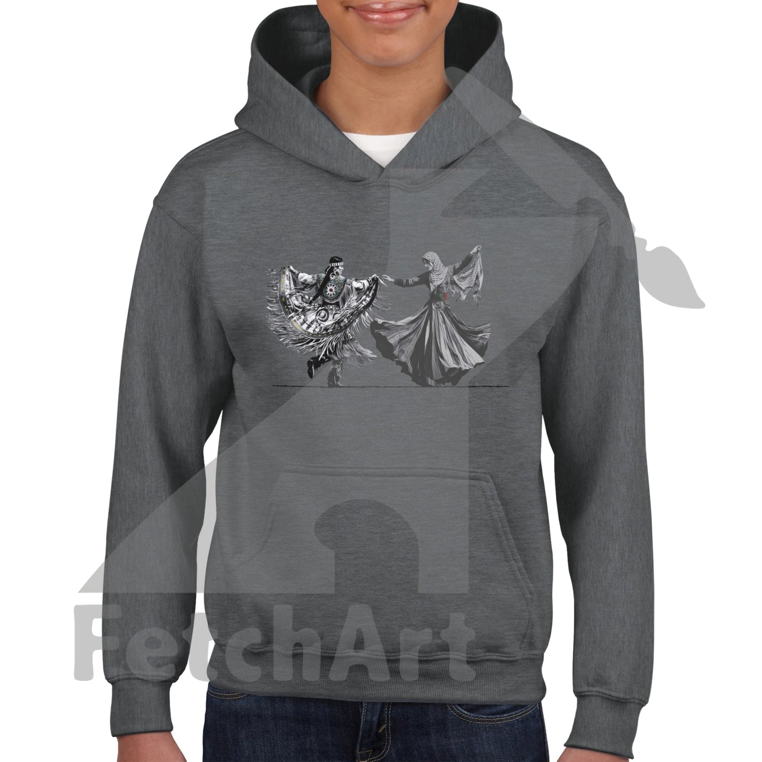 Classic Kids Pullover Hoodie-Women-Freedom Dance - Fetch Art