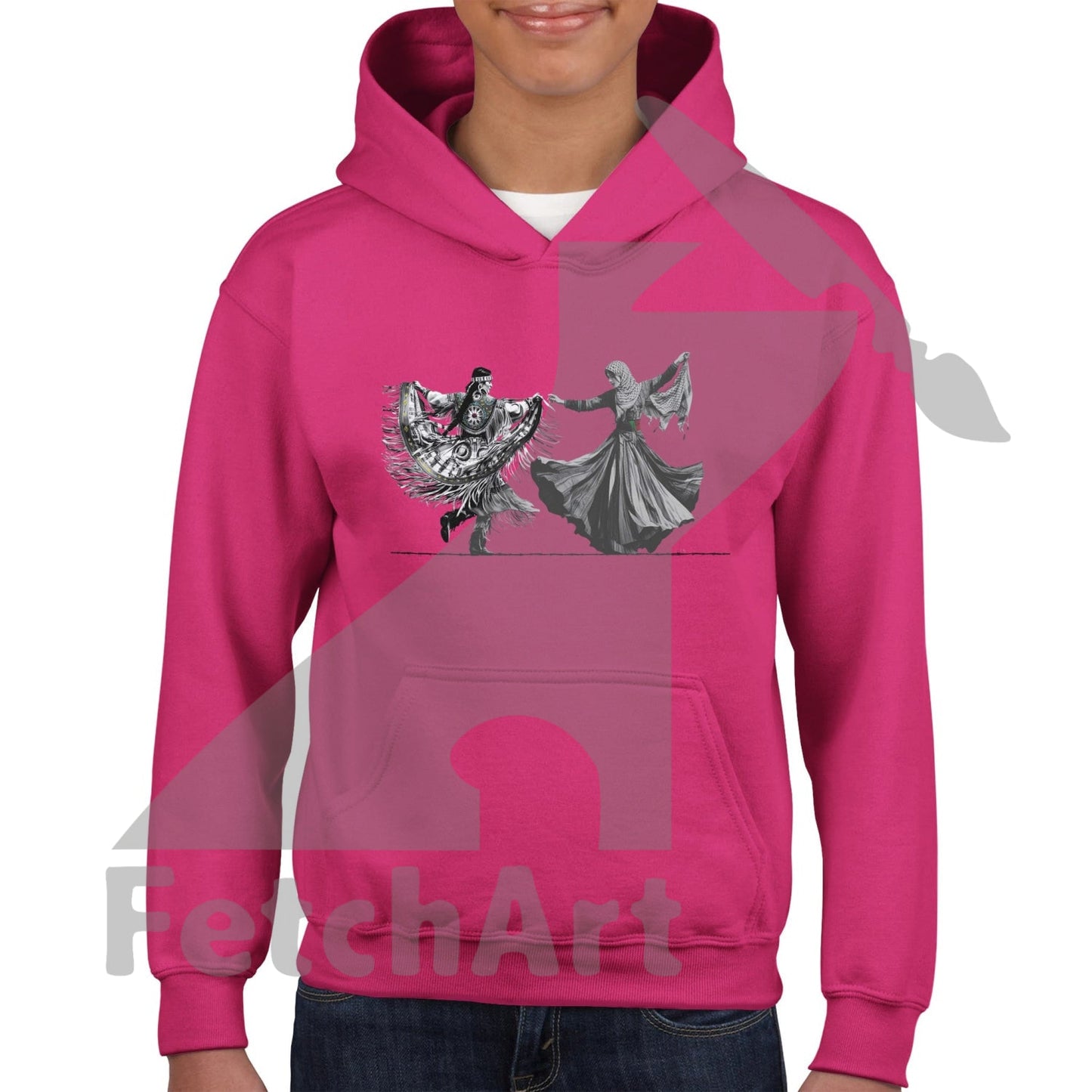 Classic Kids Pullover Hoodie-Women-Freedom Dance - Fetch Art