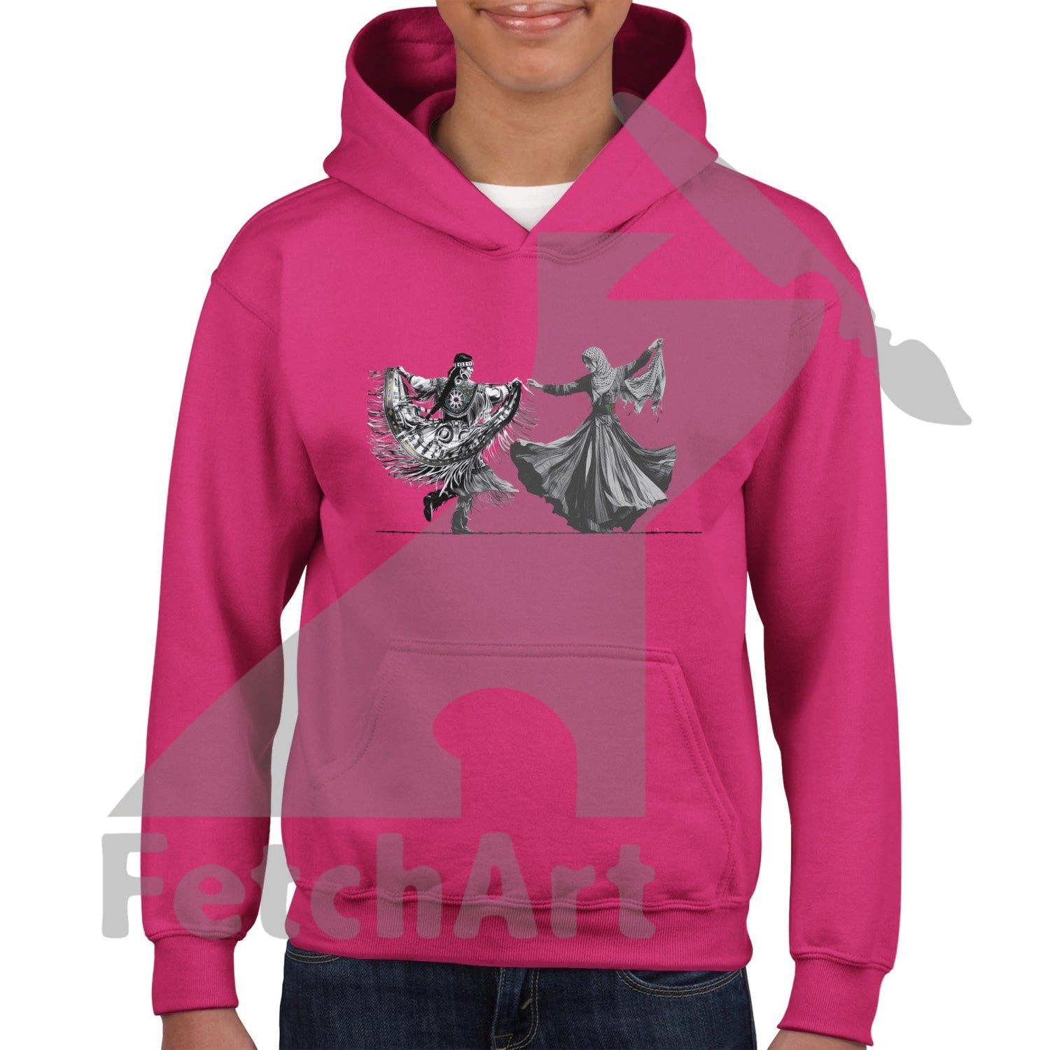 Classic Kids Pullover Hoodie-Women-Freedom Dance - Fetch Art