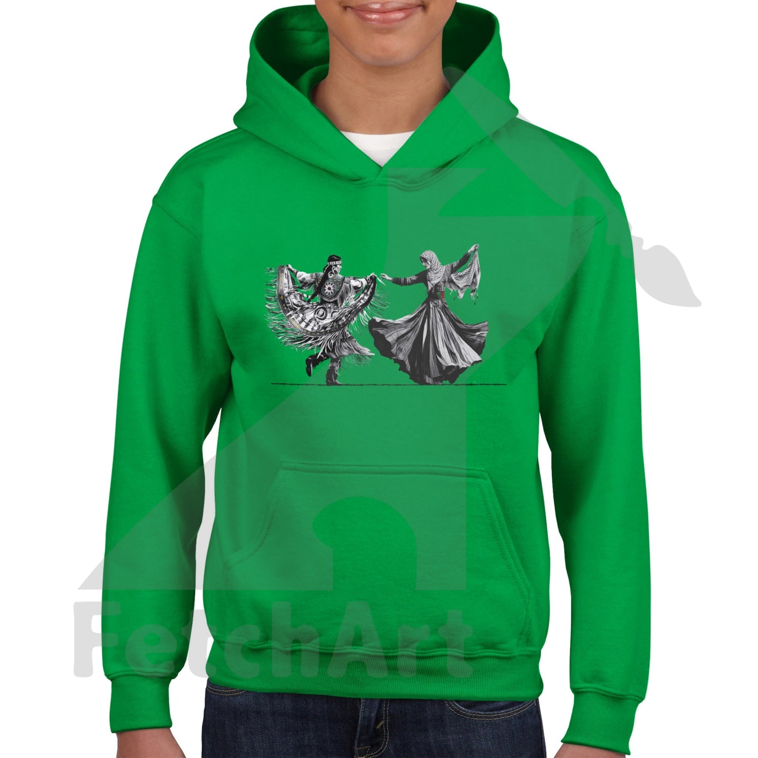 Classic Kids Pullover Hoodie-Women-Freedom Dance - Fetch Art