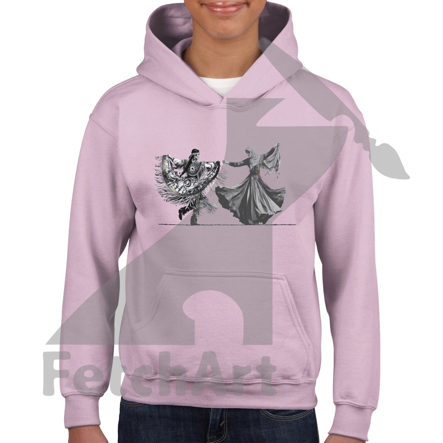 Classic Kids Pullover Hoodie-Women-Freedom Dance - Fetch Art