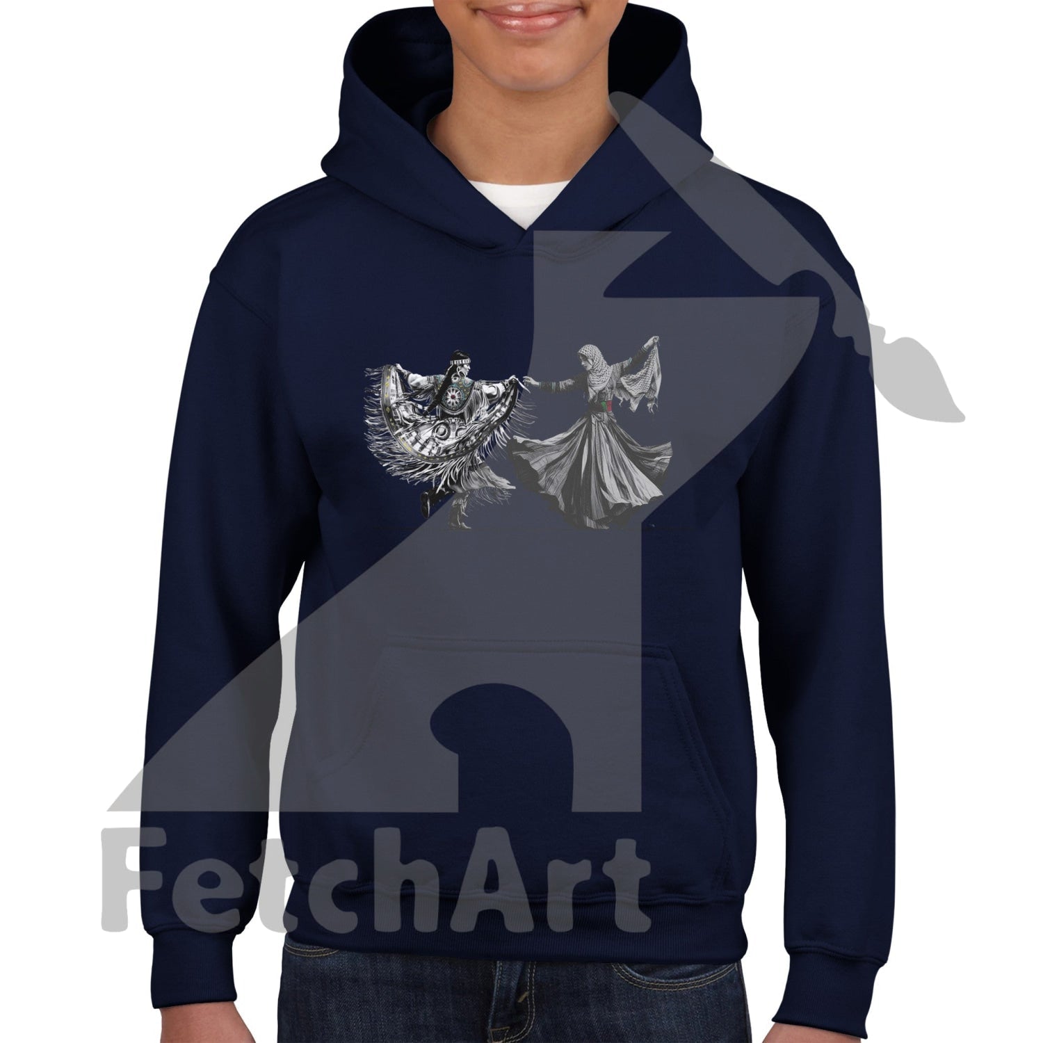 Classic Kids Pullover Hoodie-Women-Freedom Dance - Fetch Art