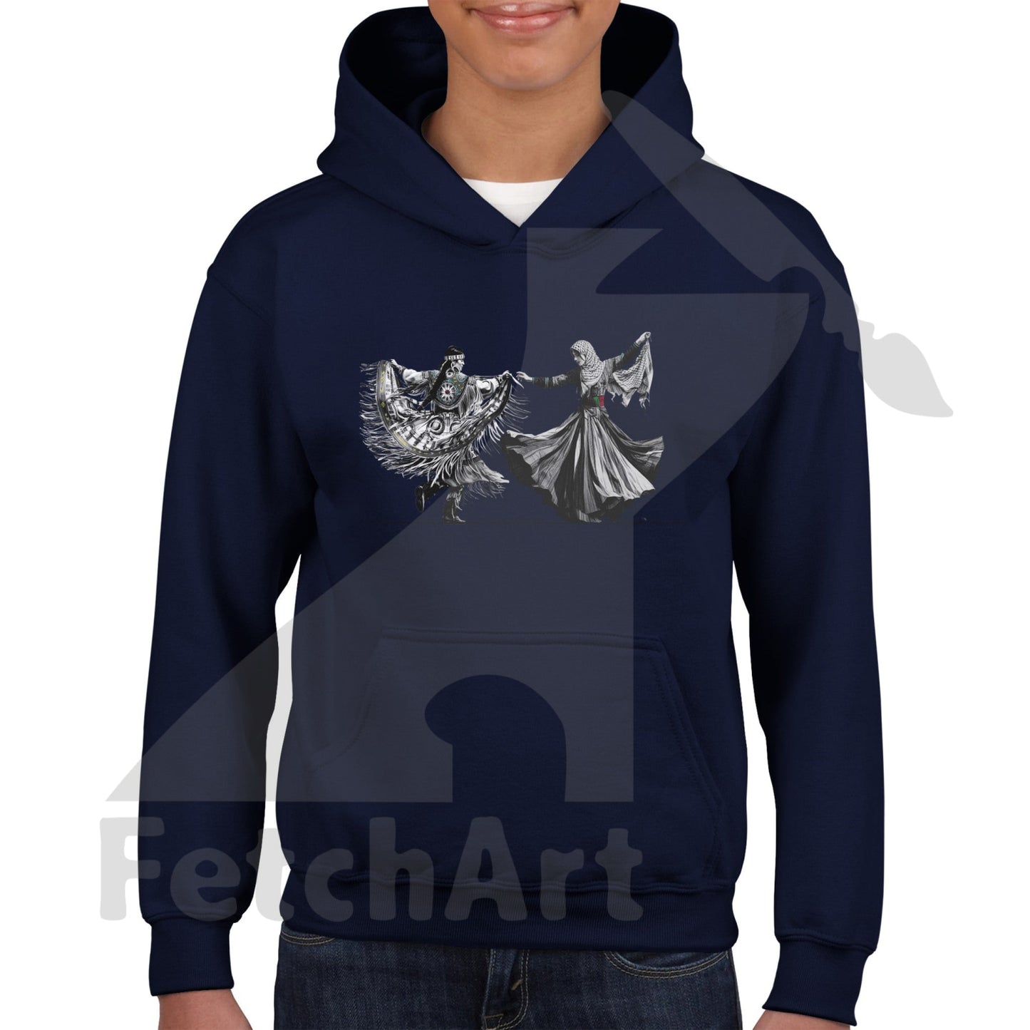 Classic Kids Pullover Hoodie-Women-Freedom Dance - Fetch Art