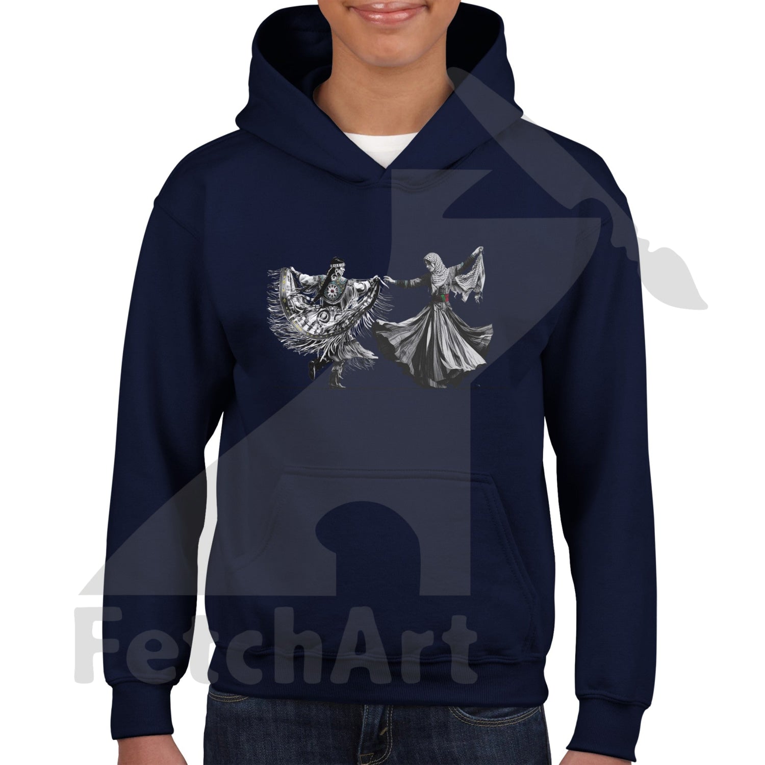 Classic Kids Pullover Hoodie-Women-Freedom Dance - Fetch Art