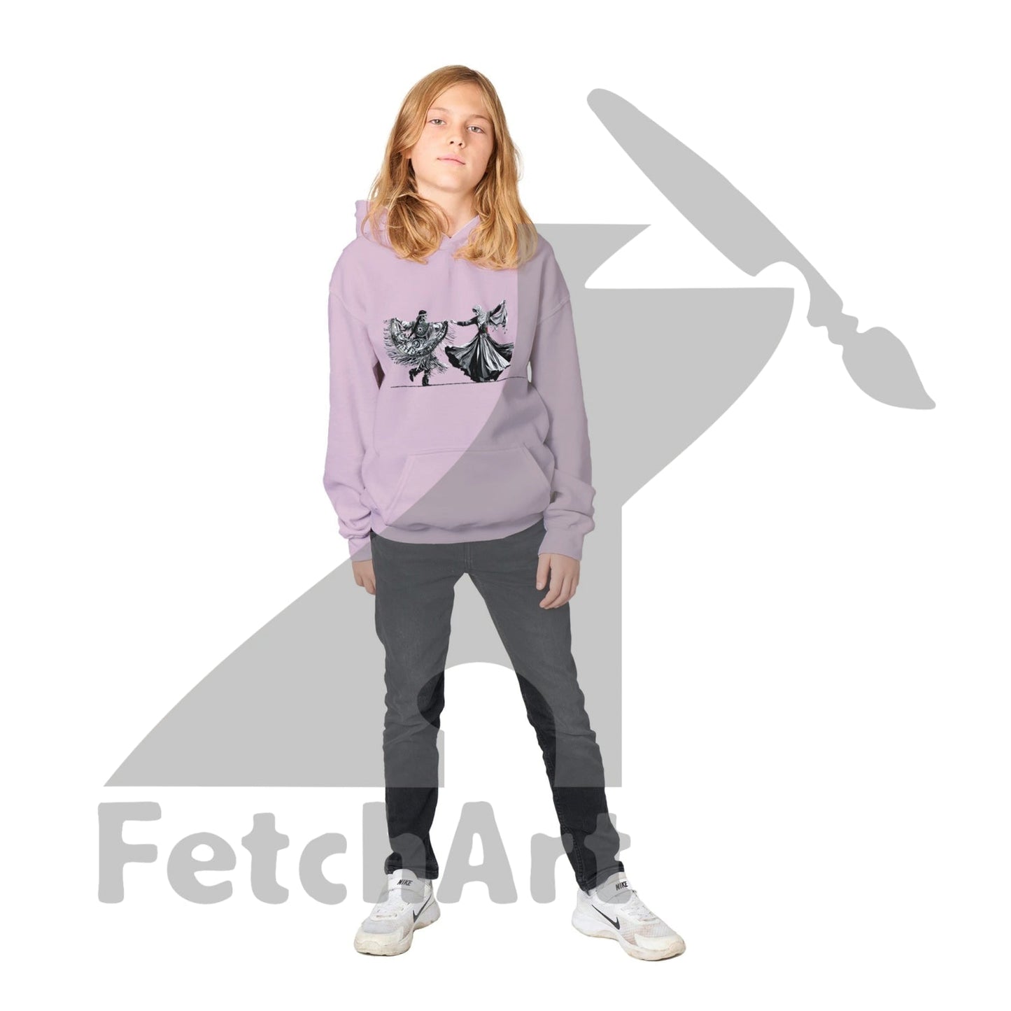 Classic Kids Pullover Hoodie-Women-Freedom Dance - Fetch Art