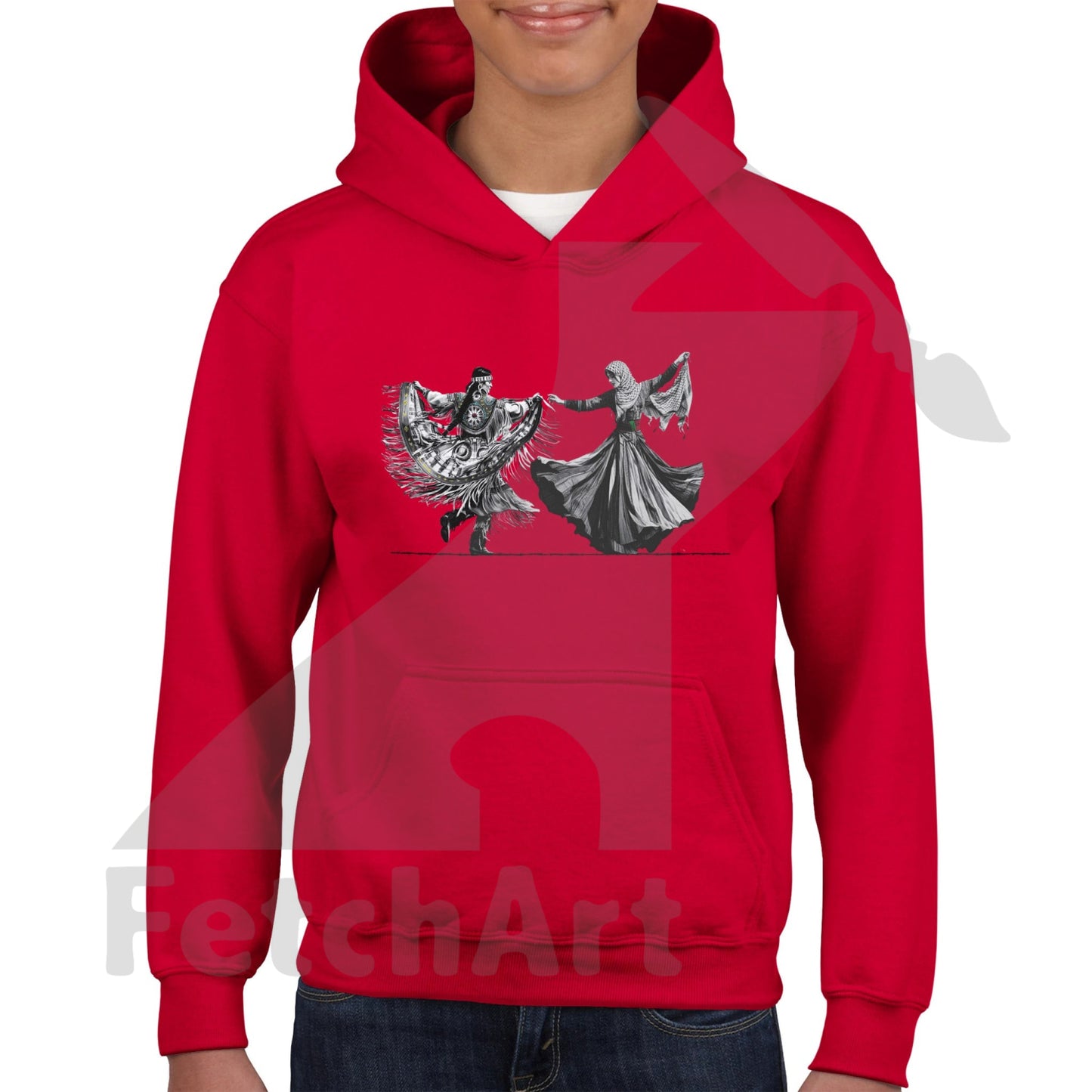 Classic Kids Pullover Hoodie-Women-Freedom Dance - Fetch Art