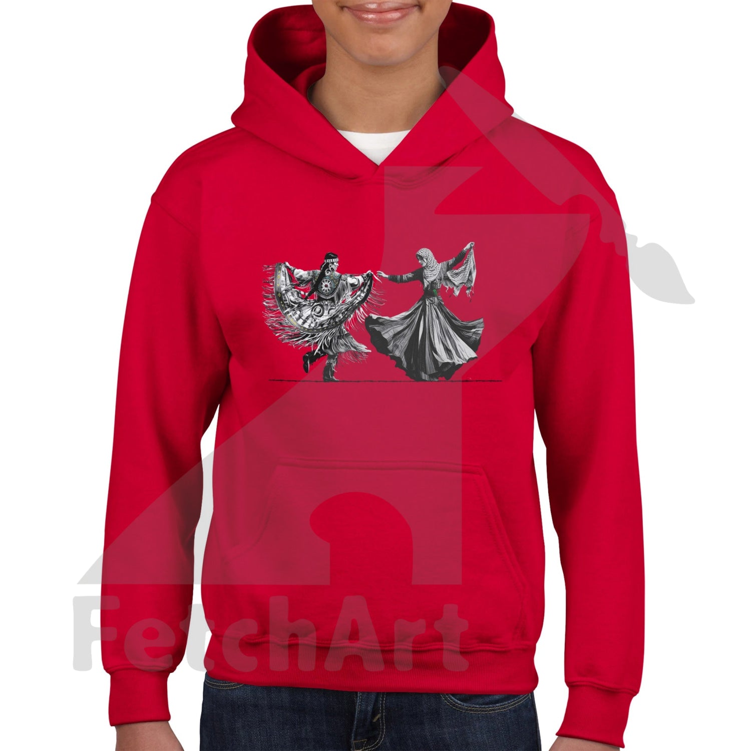 Classic Kids Pullover Hoodie-Women-Freedom Dance - Fetch Art