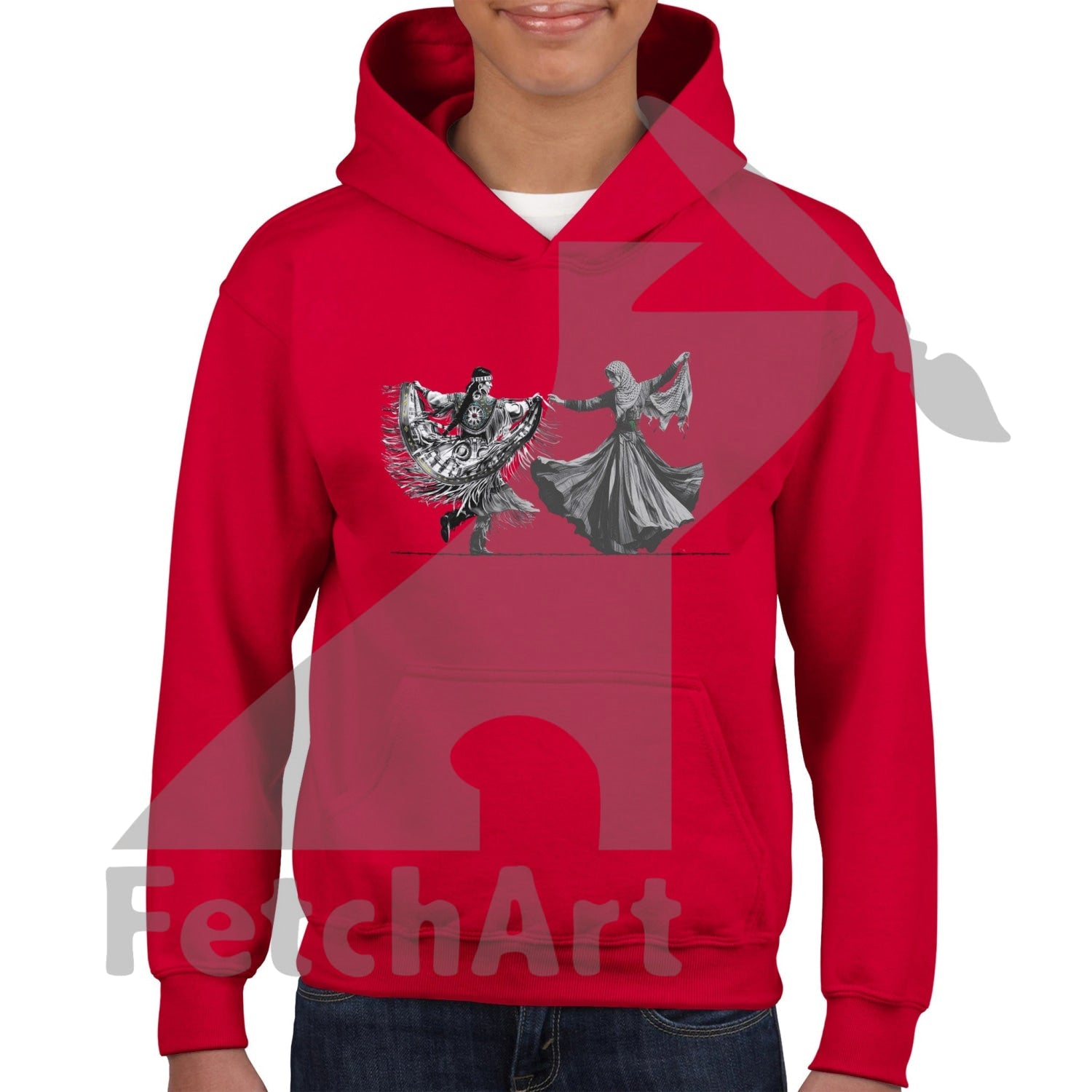 Classic Kids Pullover Hoodie-Women-Freedom Dance - Fetch Art