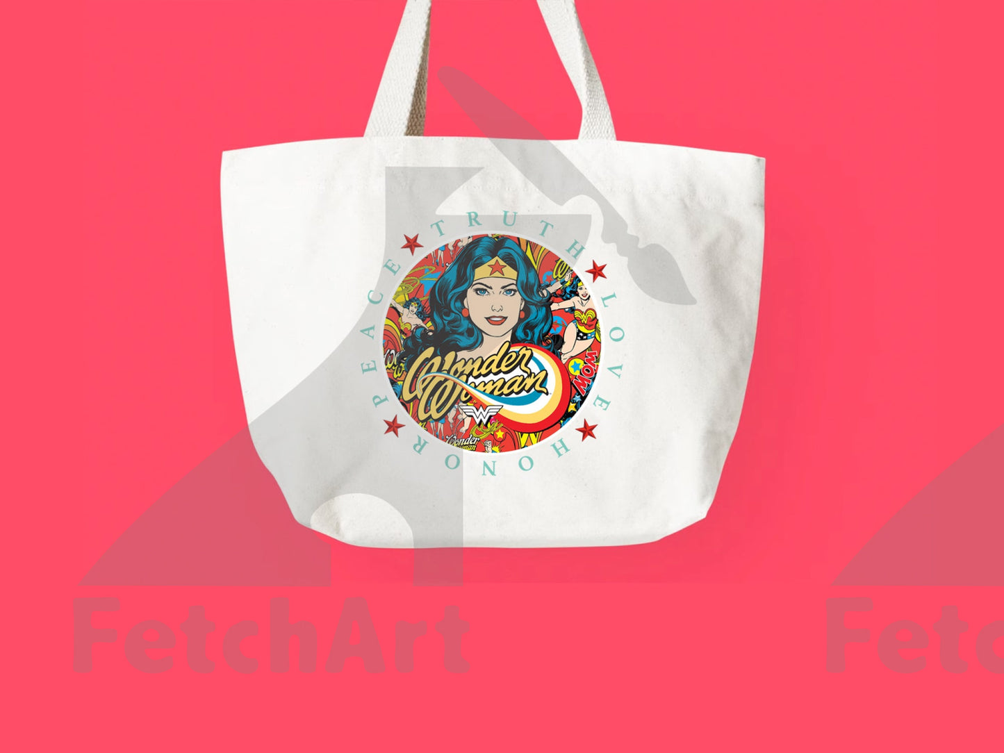 Classic Tote Bag: Empower Your Journey with Wonder Woman Tote Power! - Fetch Art