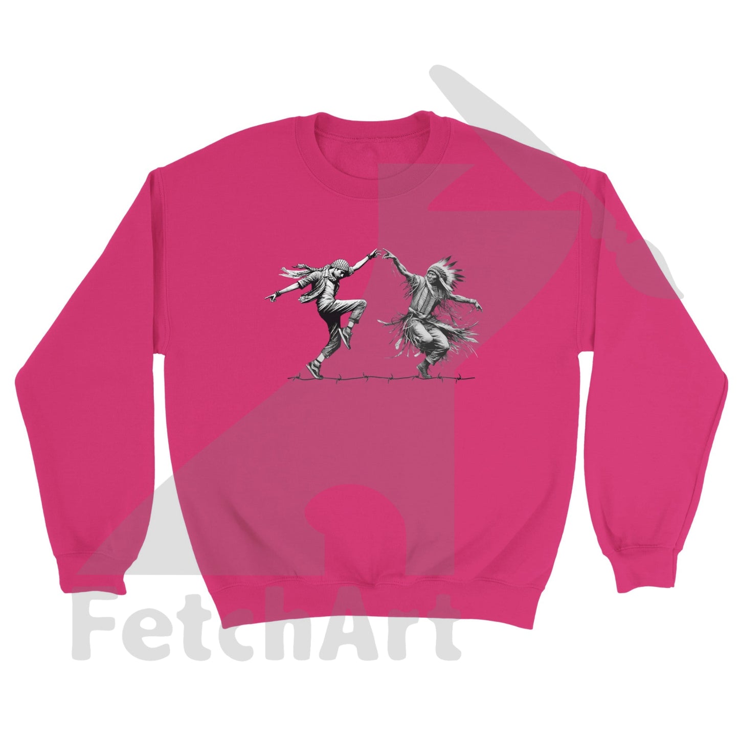 Classic Unisex Crewneck Sweatshirt-Dancing Heliconia / S Print Material