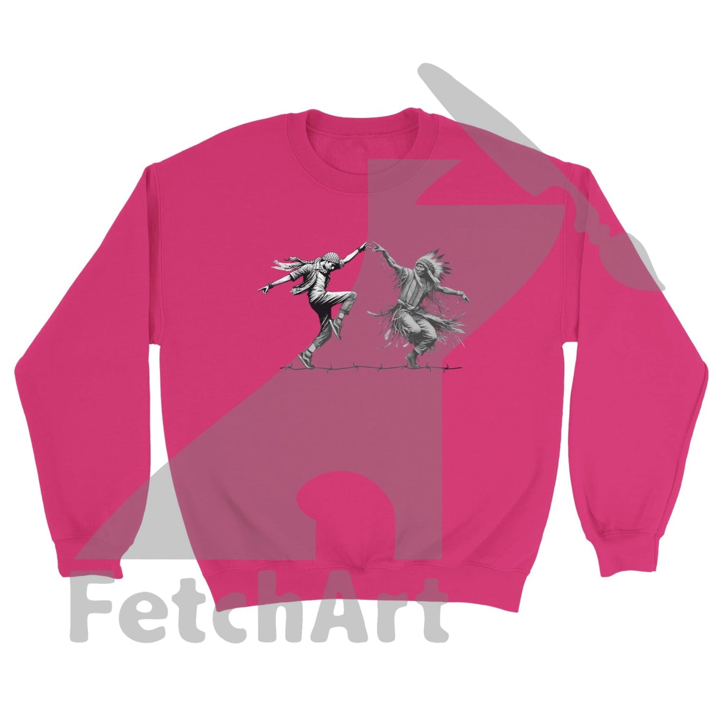 Classic Unisex Crewneck Sweatshirt-Dancing Heliconia / S Print Material