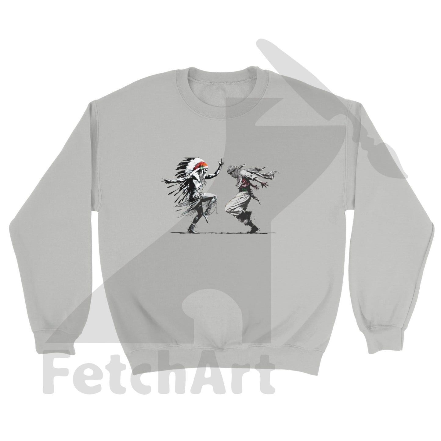 Classic Unisex Crewneck Sweatshirt-Freedom Dance - Fetch Art