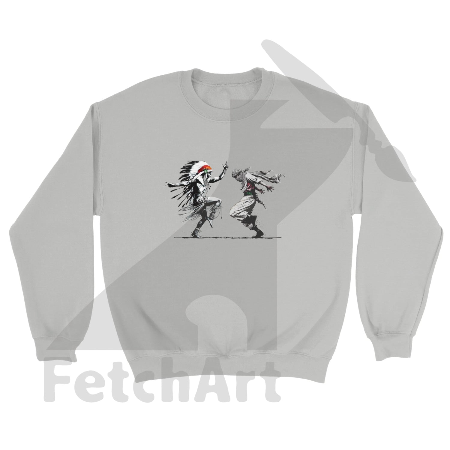 Classic Unisex Crewneck Sweatshirt-Freedom Dance - Fetch Art