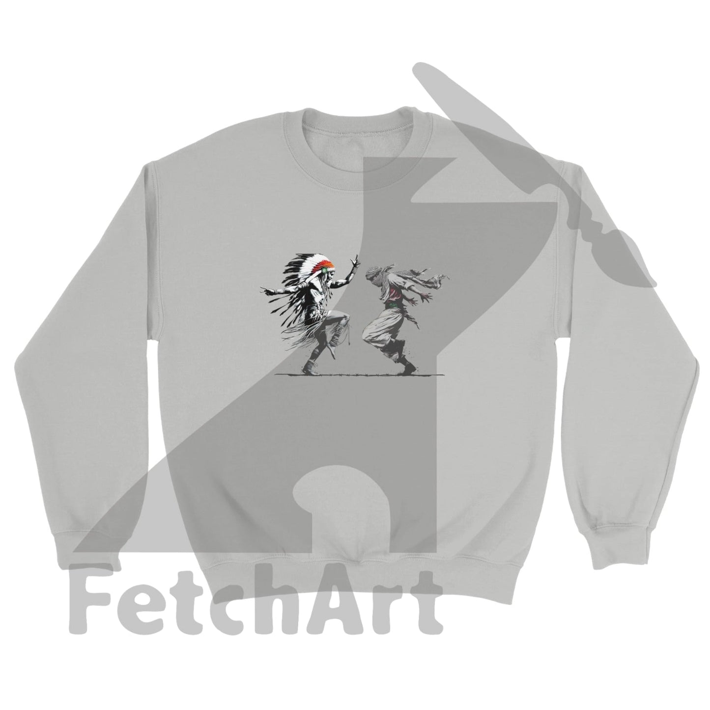 Classic Unisex Crewneck Sweatshirt-Freedom Dance - Fetch Art
