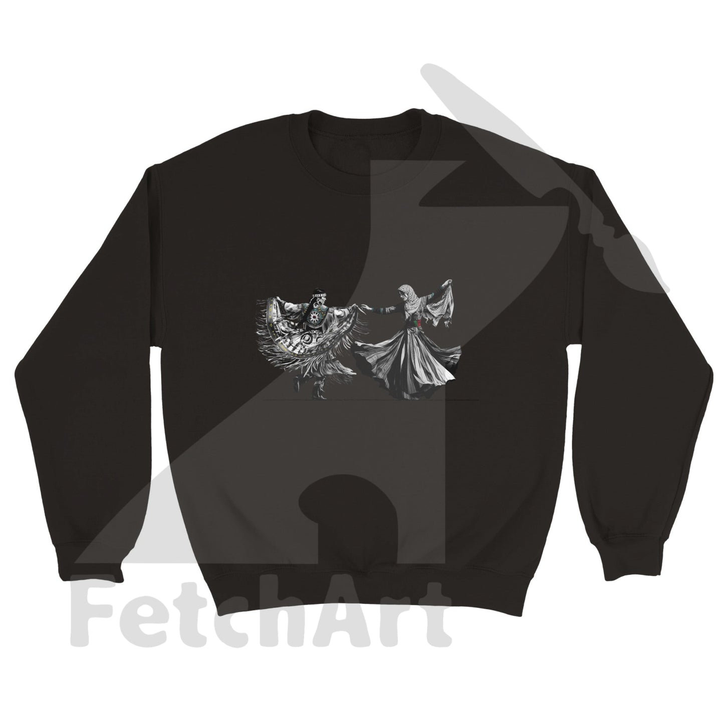 Classic Unisex Crewneck Sweatshirt-Freedom Dance - Fetch Art