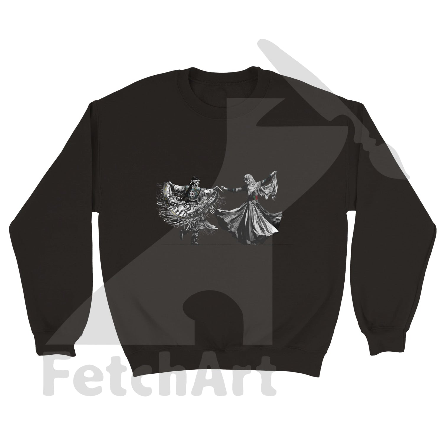Classic Unisex Crewneck Sweatshirt-Freedom Dance - Fetch Art