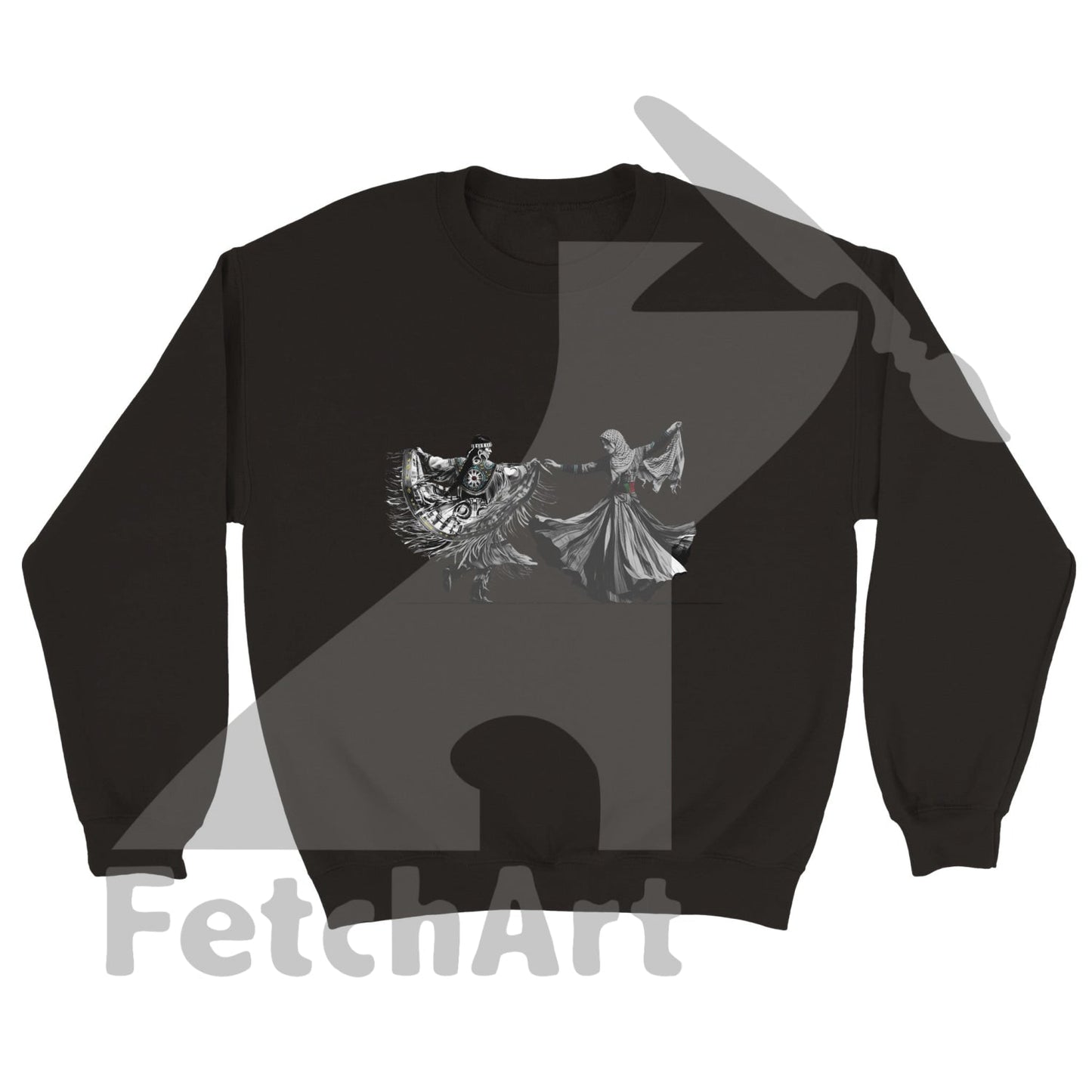 Classic Unisex Crewneck Sweatshirt-Freedom Dance - Fetch Art