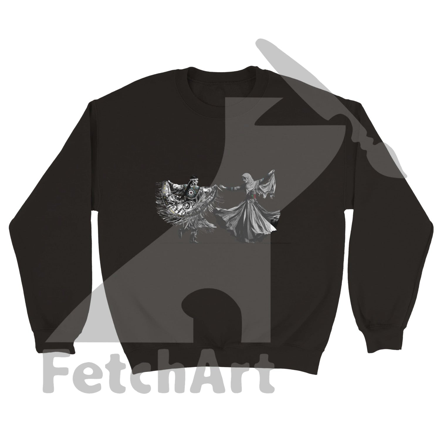 Classic Unisex Crewneck Sweatshirt-Freedom Dance - Fetch Art