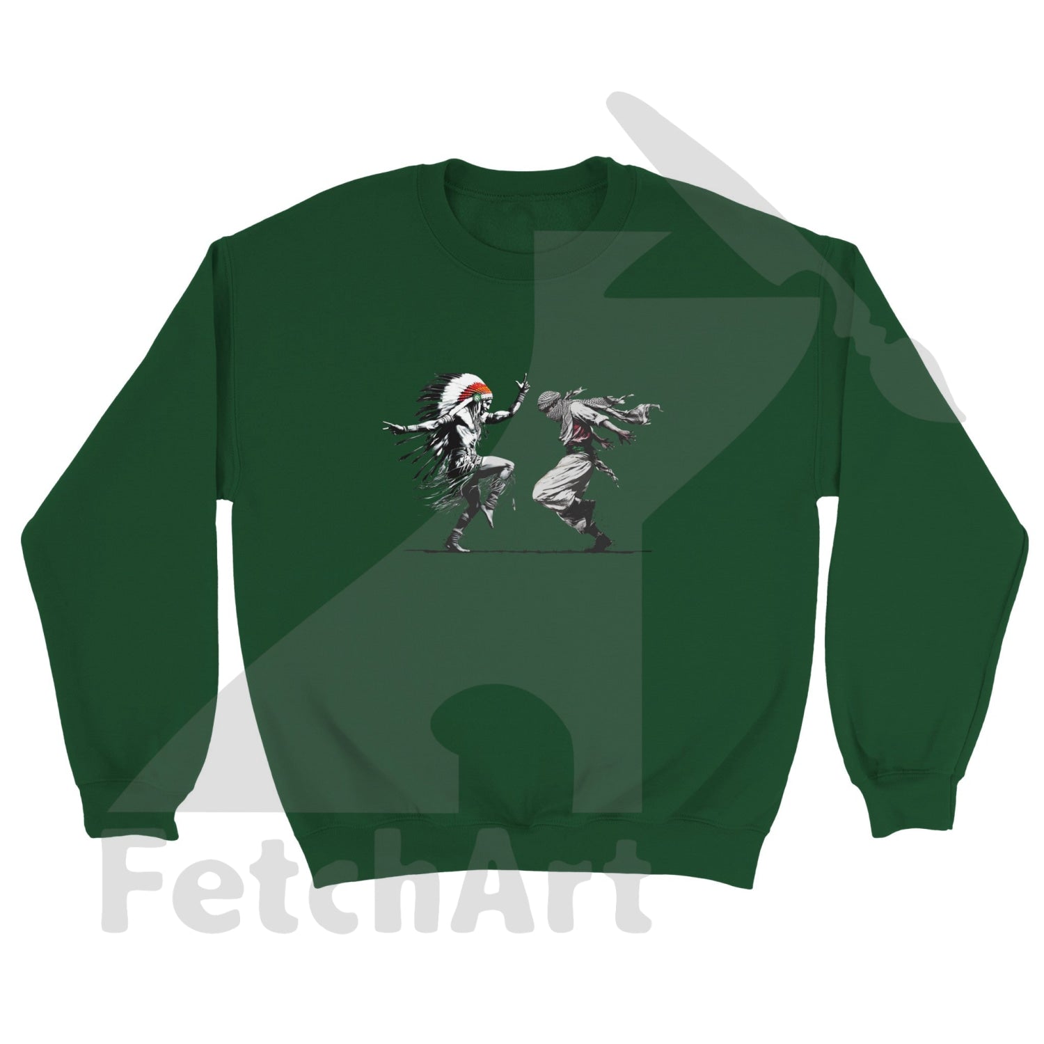 Classic Unisex Crewneck Sweatshirt-Freedom Dance - Fetch Art