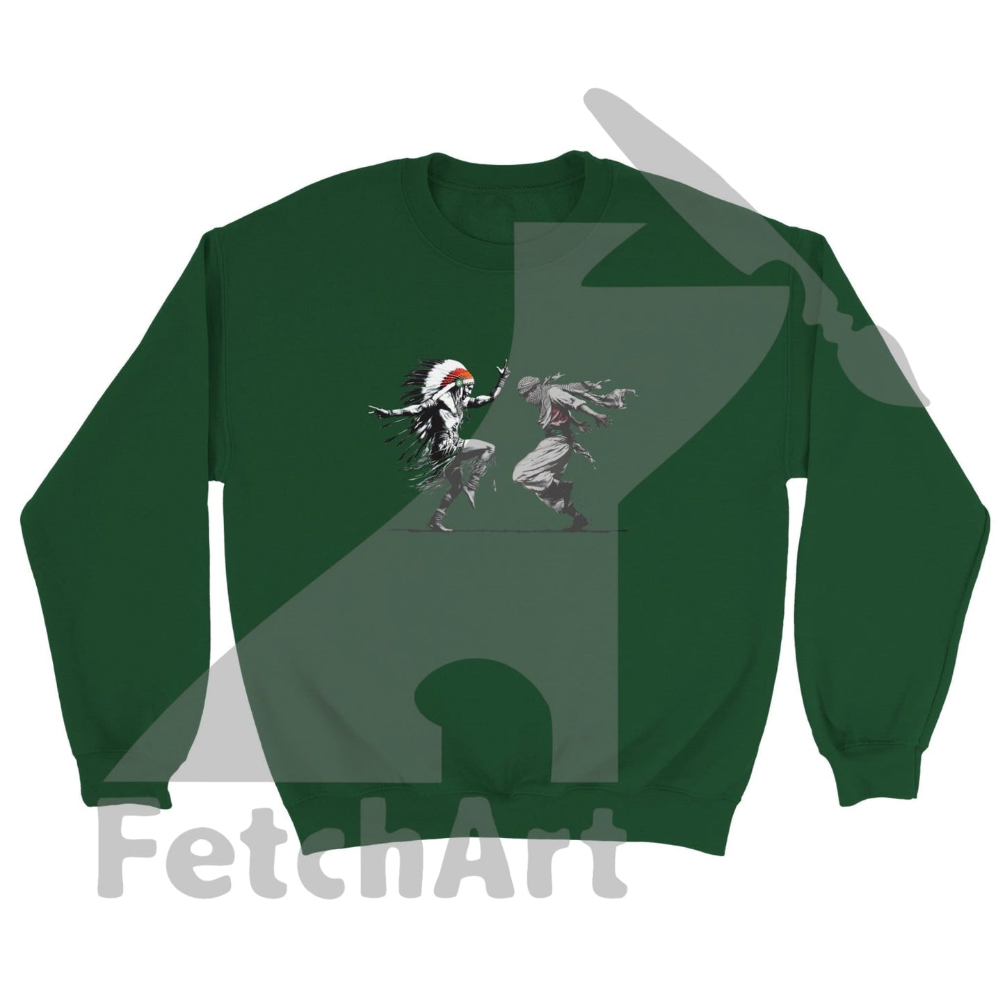 Classic Unisex Crewneck Sweatshirt-Freedom Dance - Fetch Art