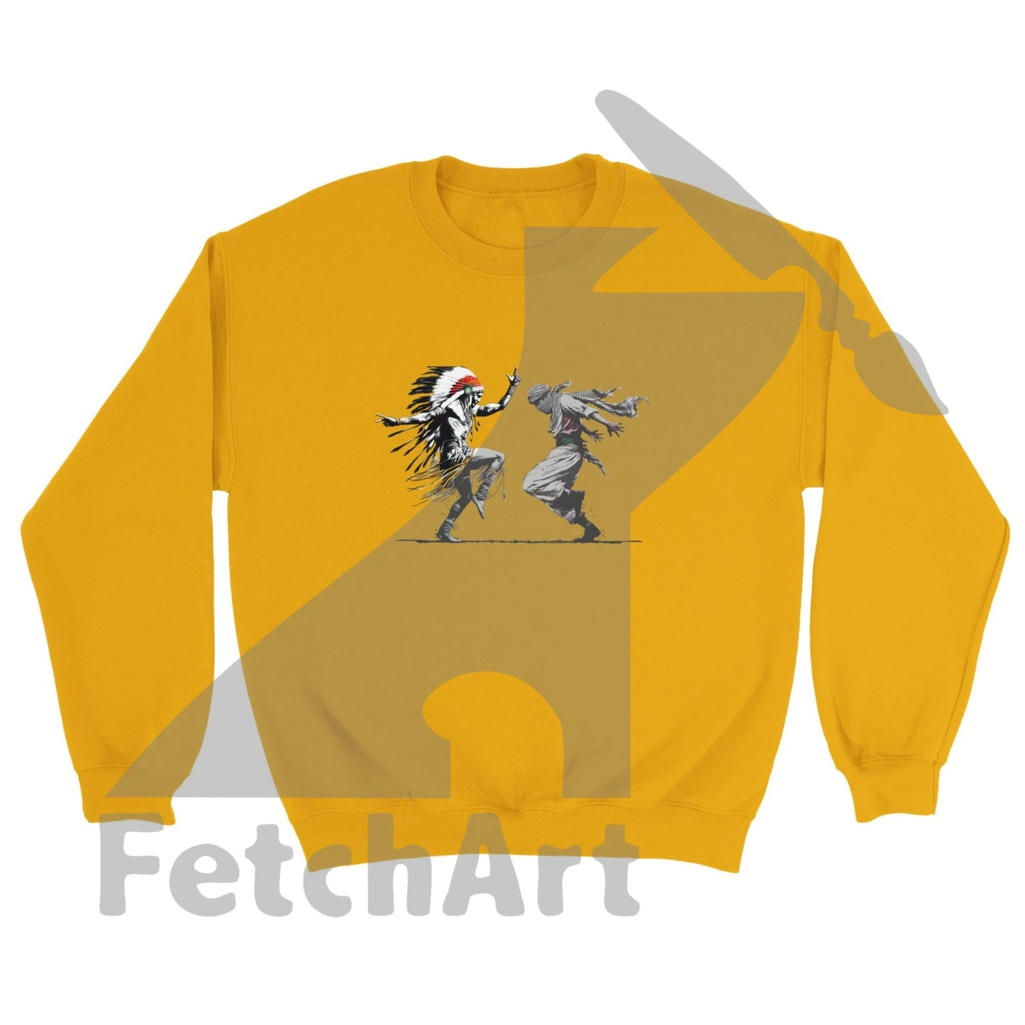 Classic Unisex Crewneck Sweatshirt-Freedom Dance - Fetch Art