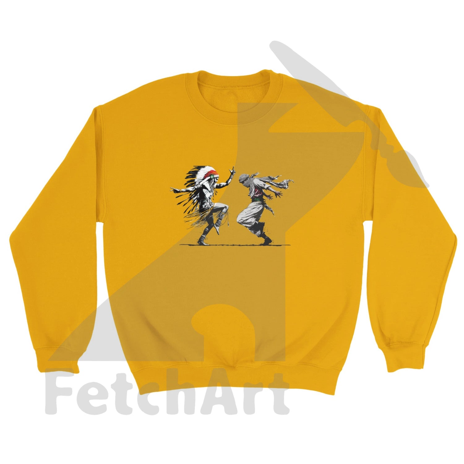 Classic Unisex Crewneck Sweatshirt-Freedom Dance - Fetch Art